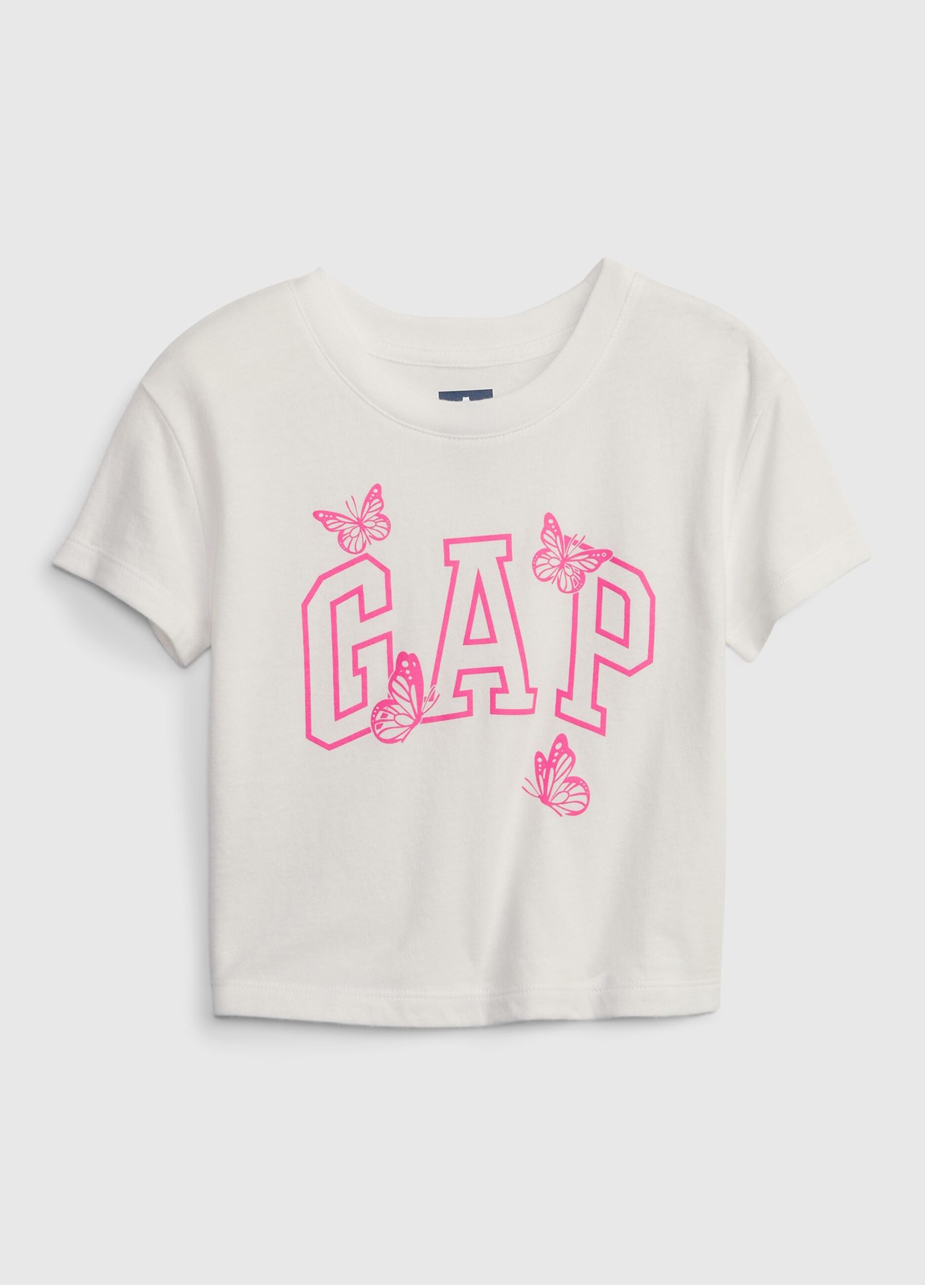 T-shirt with butterflies and logo print