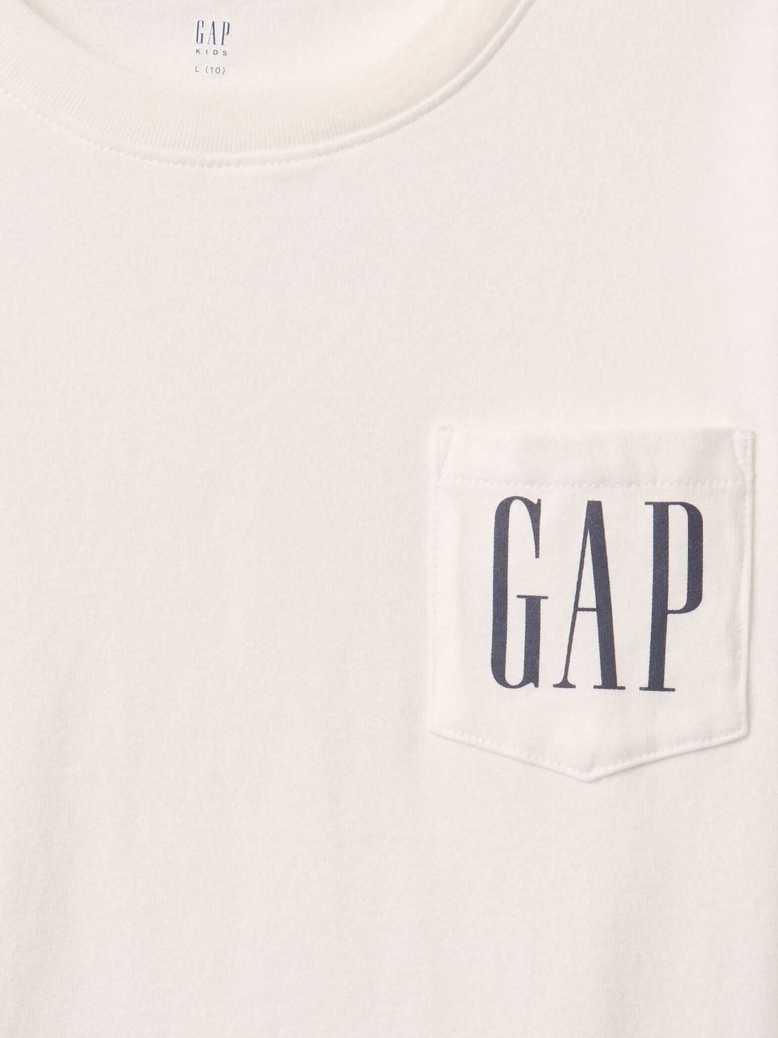 T-shirt bianca in puro cotone GAP Kids_4