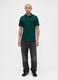 Green short-sleeve stretch polo shirt_2