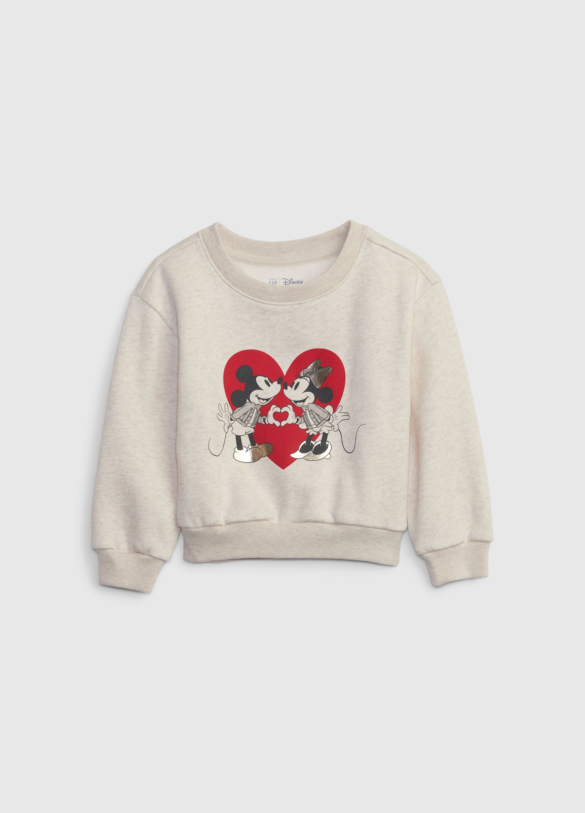 Sweatshirt with round neck and Disney print
