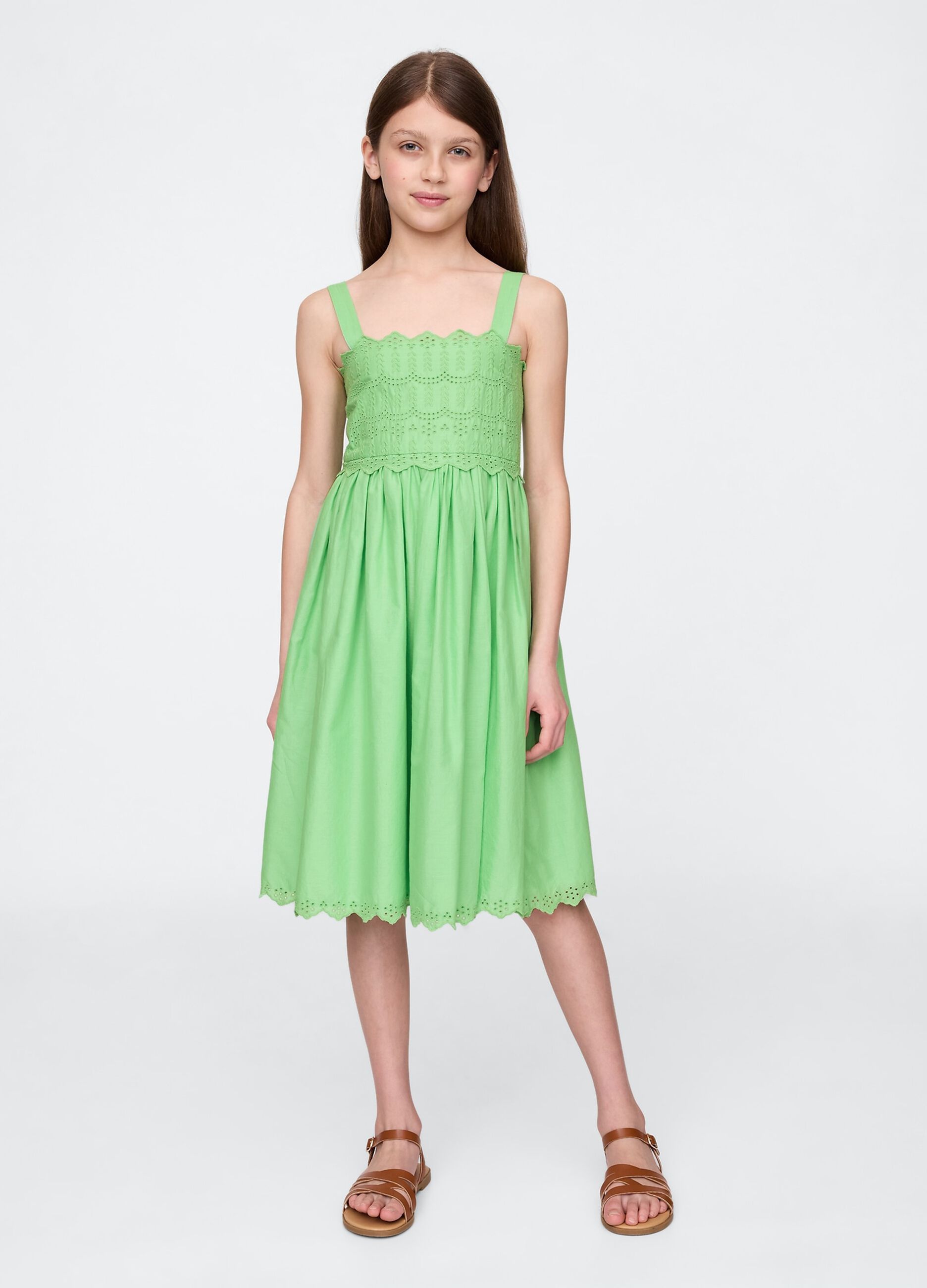 Abito verde in cotone Gap Kids