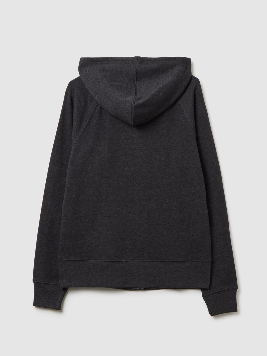 Full-zip con cappuccio ricamo logo Donna_3