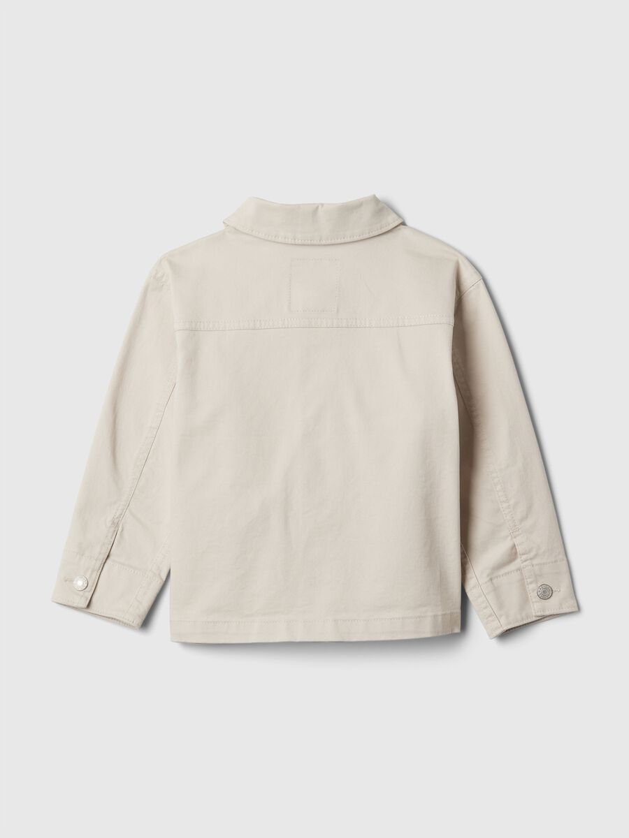Shacket in cotone stretch Bimbo_1