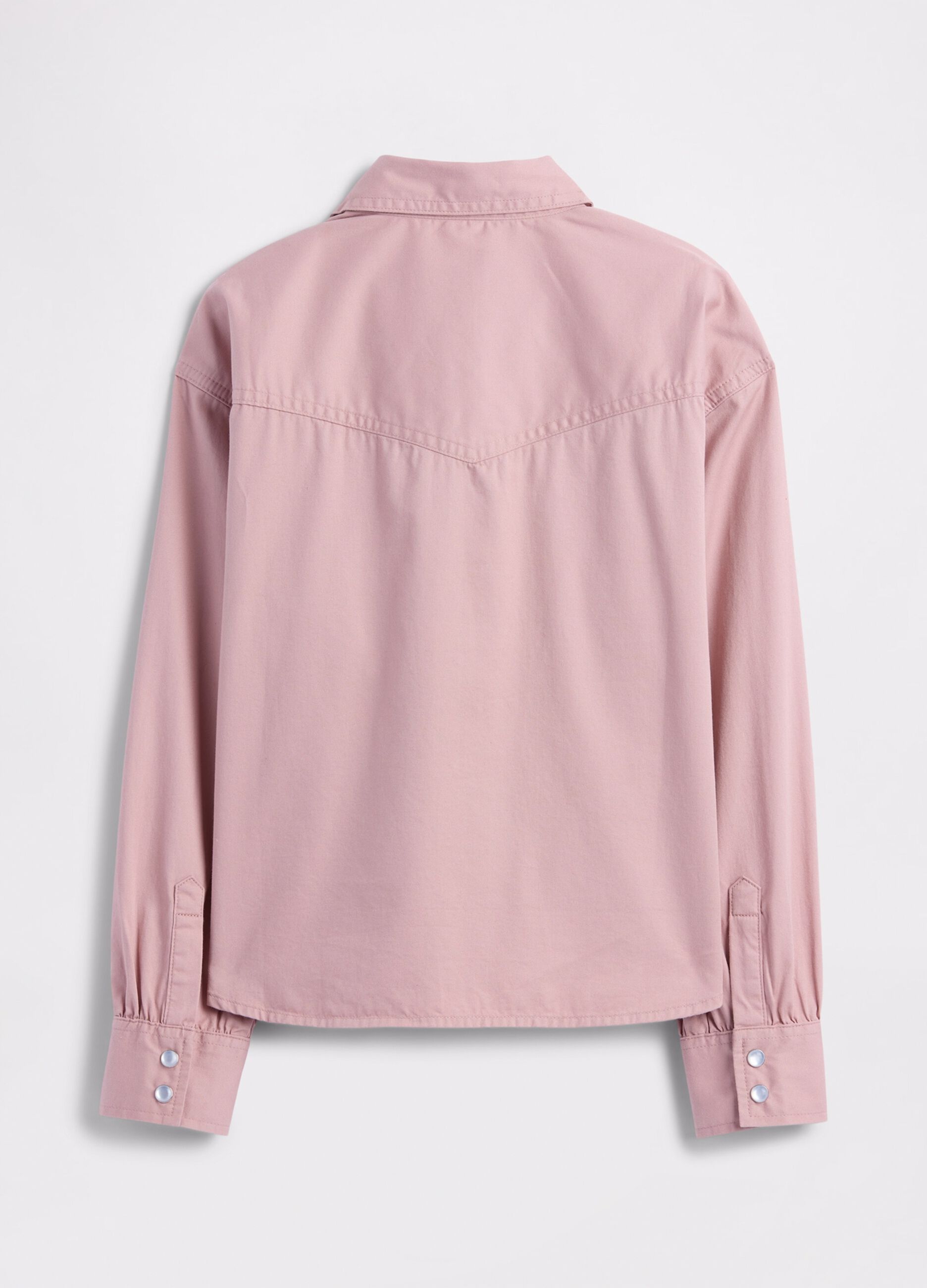 Camicia rosa con tasche a bottone_1
