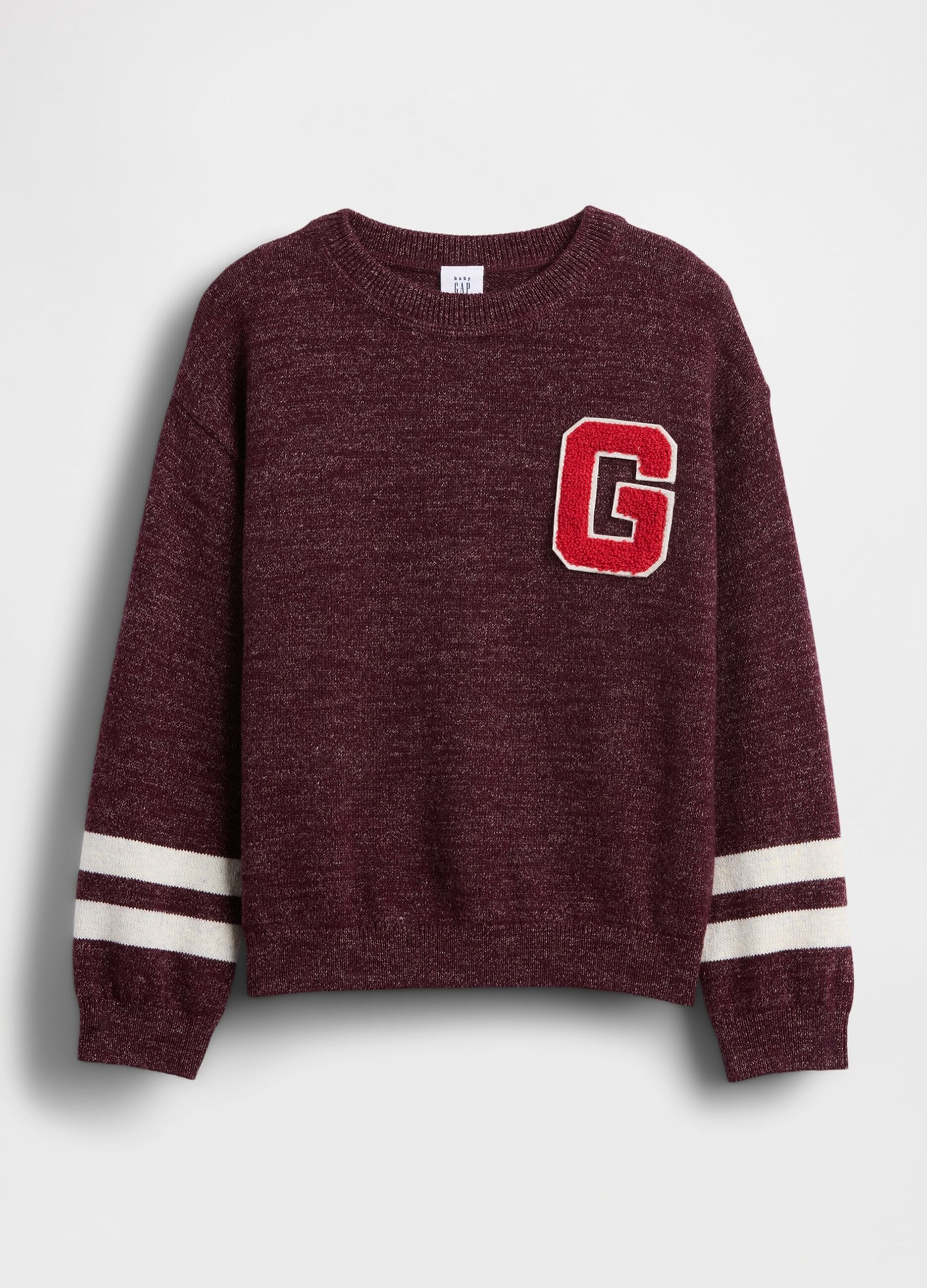 Maglione rosso bordò per bambino