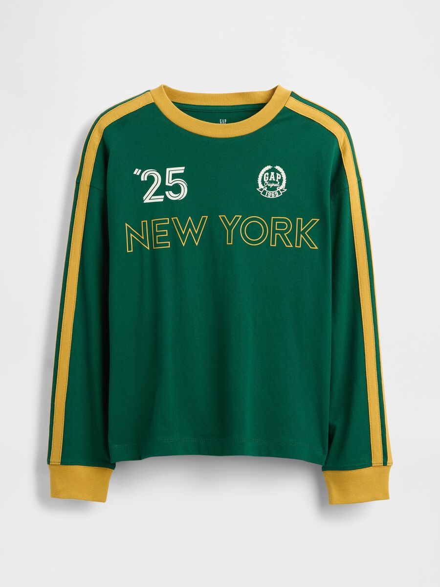 Maglia verde a maniche lunghe Bambino_0