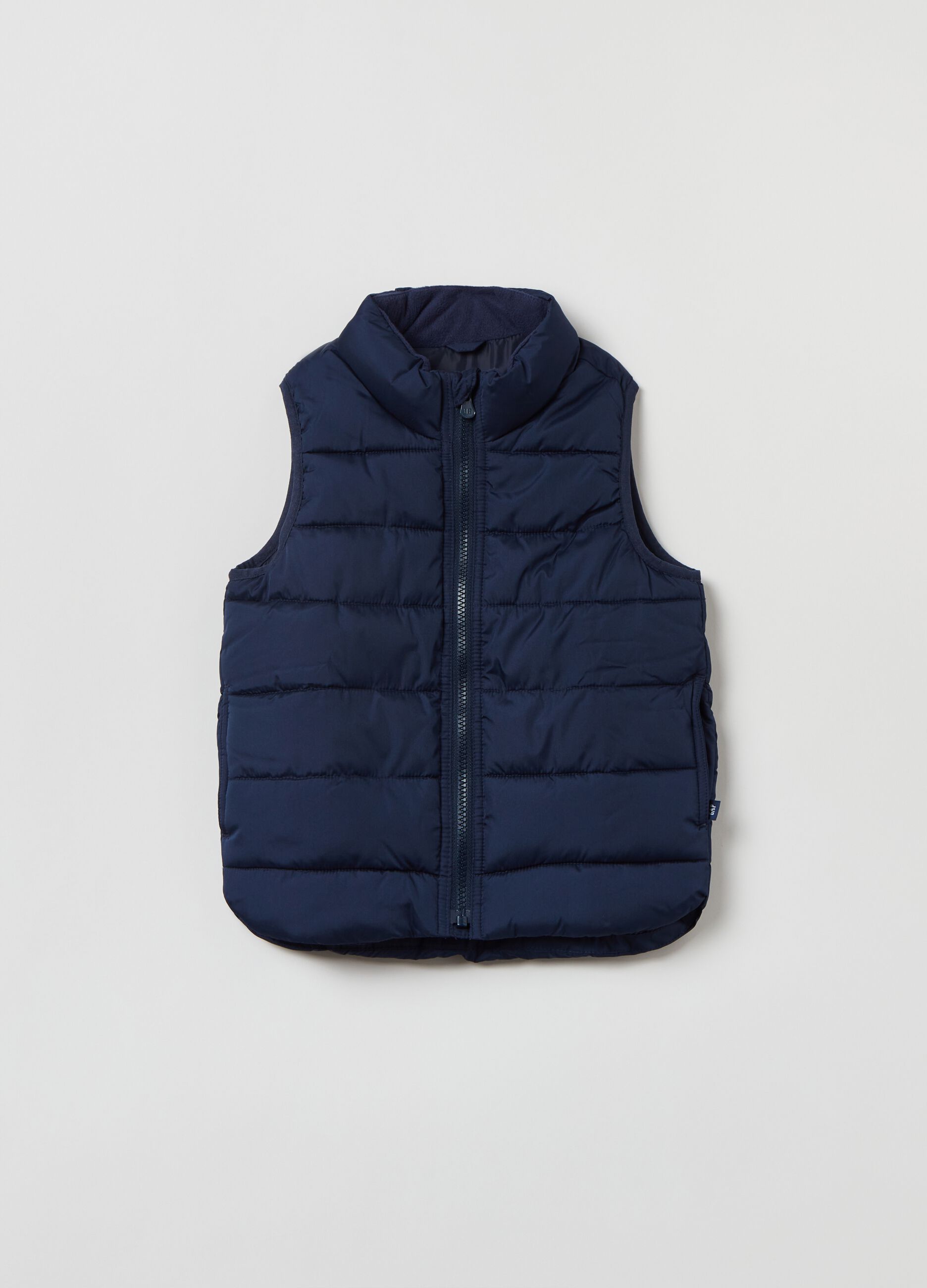 Gilet trapuntato full-zip