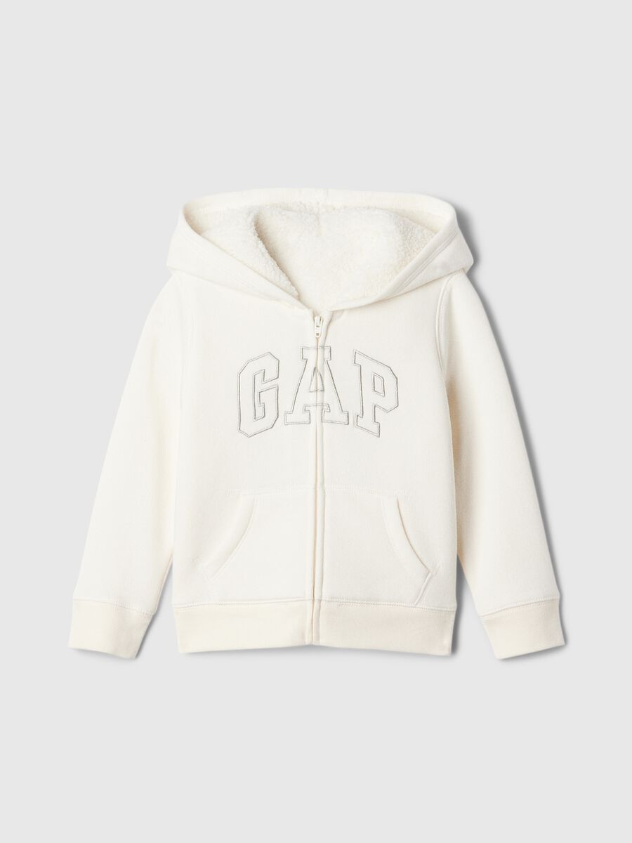 Full-zip con cappuccio interno in sherpa Bimba_0
