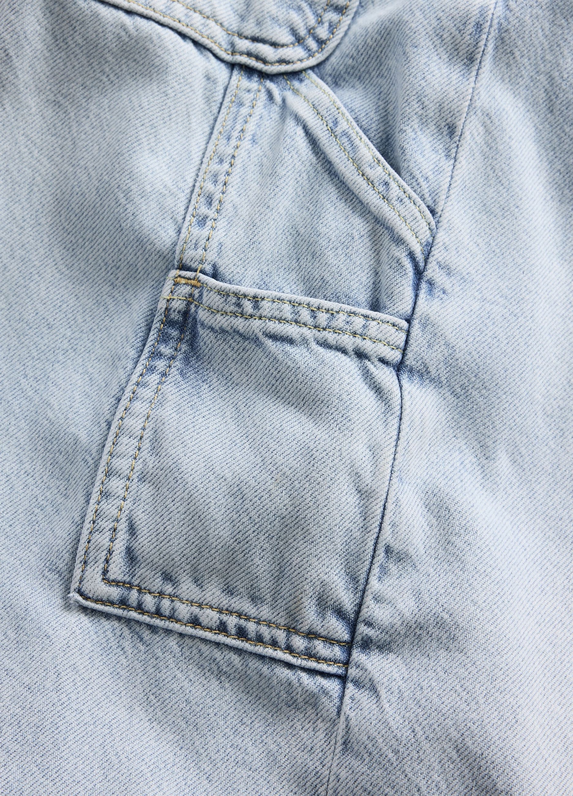 Jeans a gamba larga in misto cotone e Lyocell_5