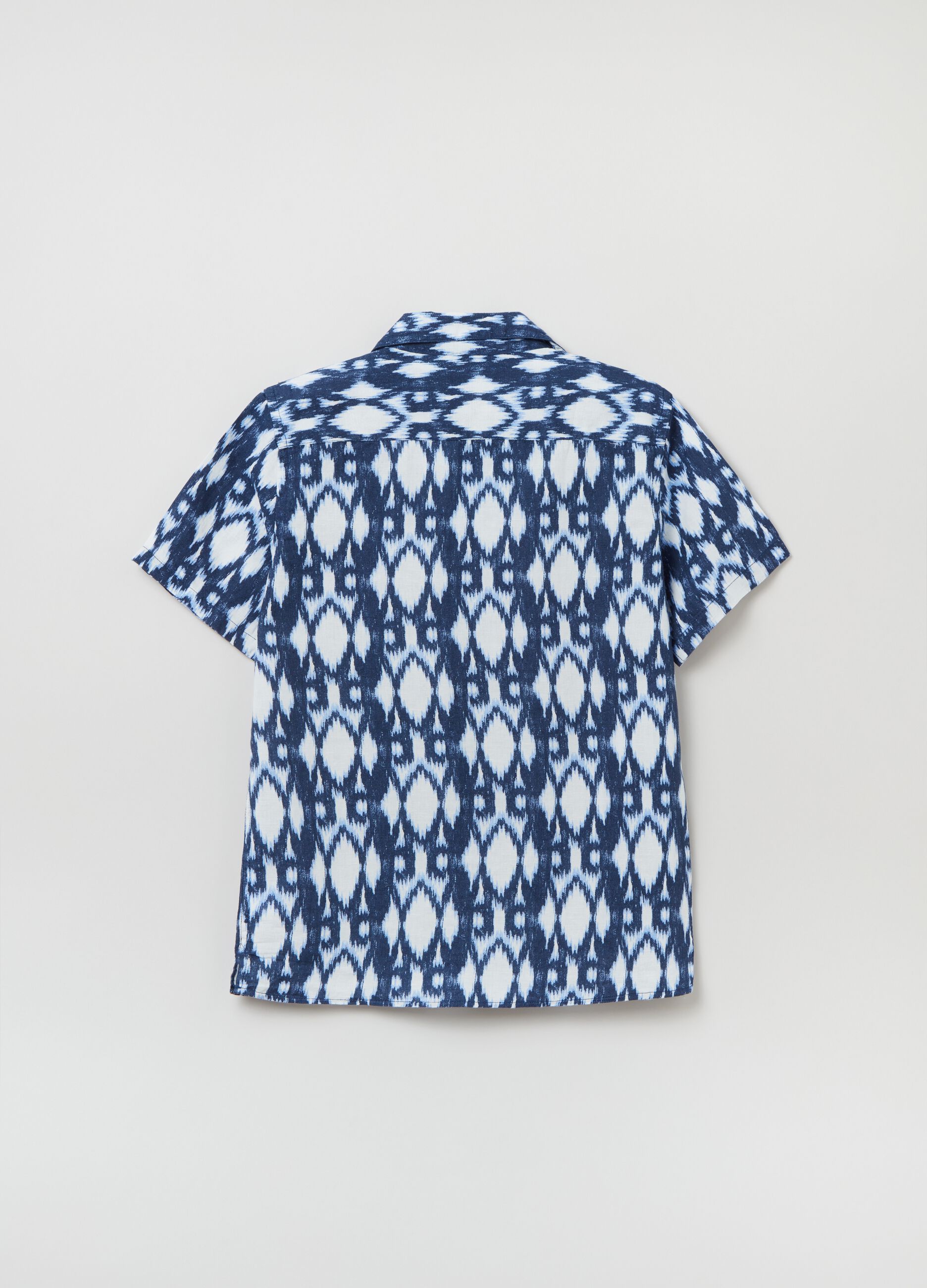 Short-sleeved shirt with print._1