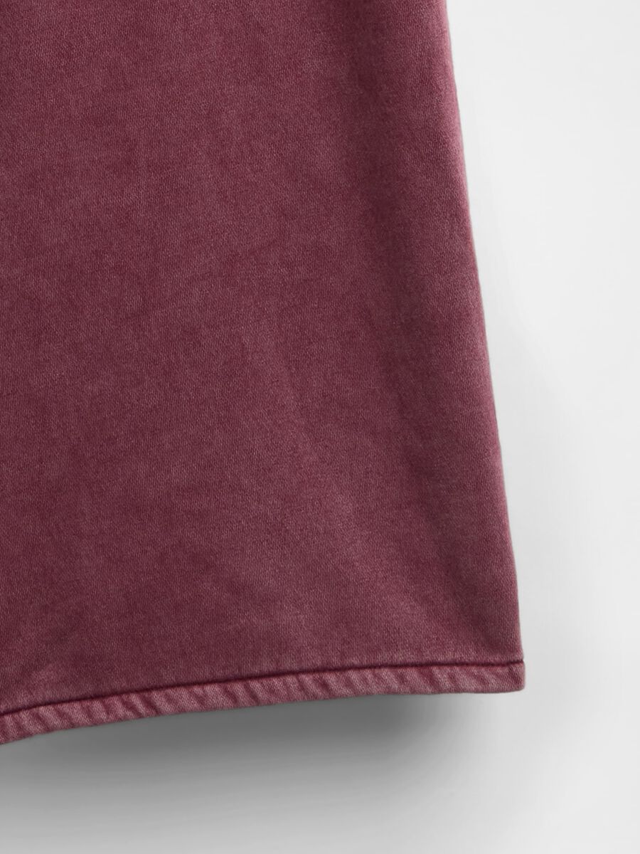Purple trousers in cotton and polyester blend Woman_5