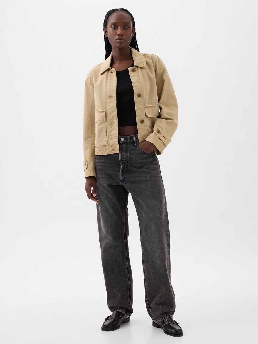 Shacket utility in cotone Donna_0