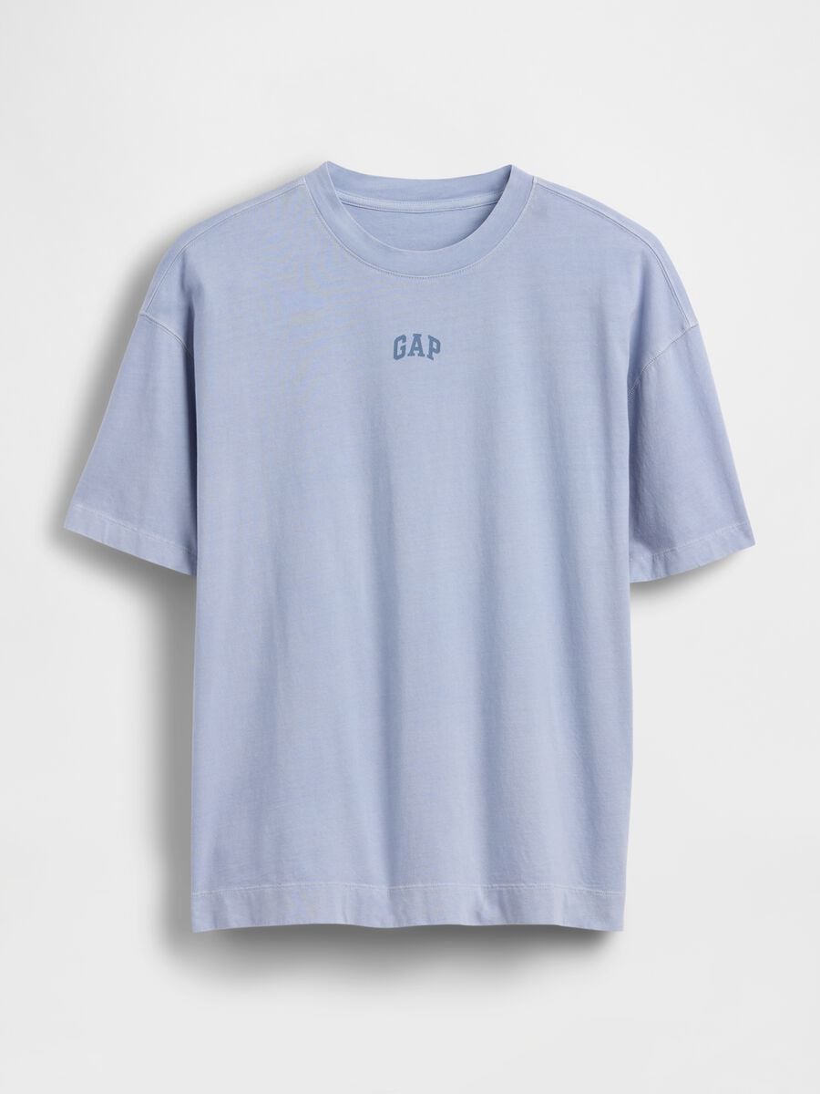 T-shirt a maniche corte in puro cotone con logo GAP Donna_4