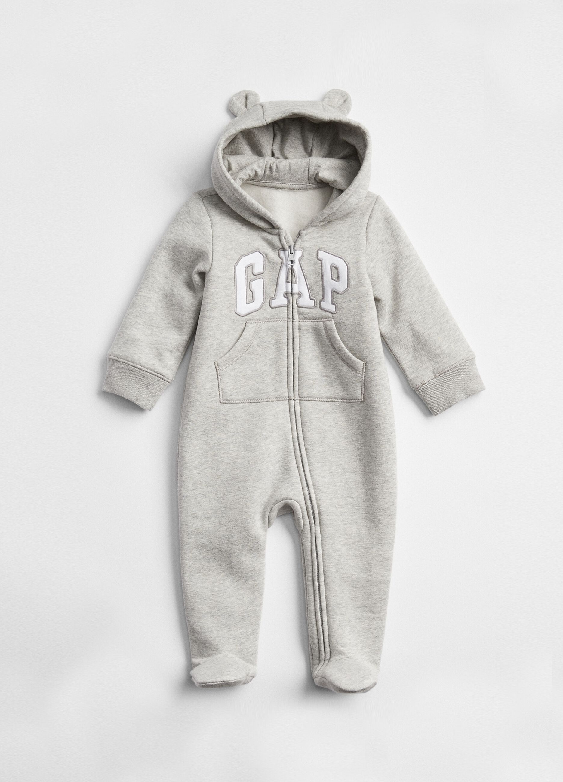 Onesie with feet and hood