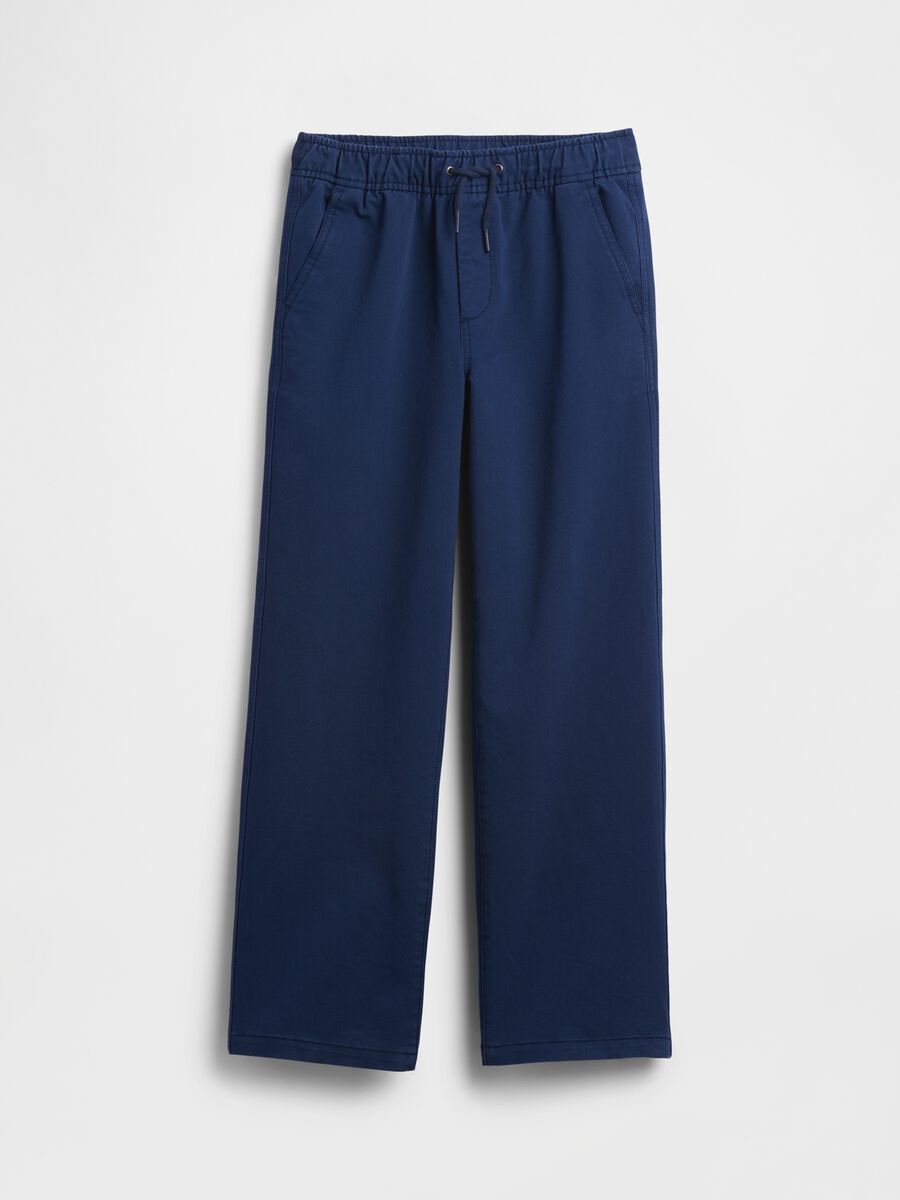 Pantaloni blu per bambino in tessuto elasticizzato Bambino_3