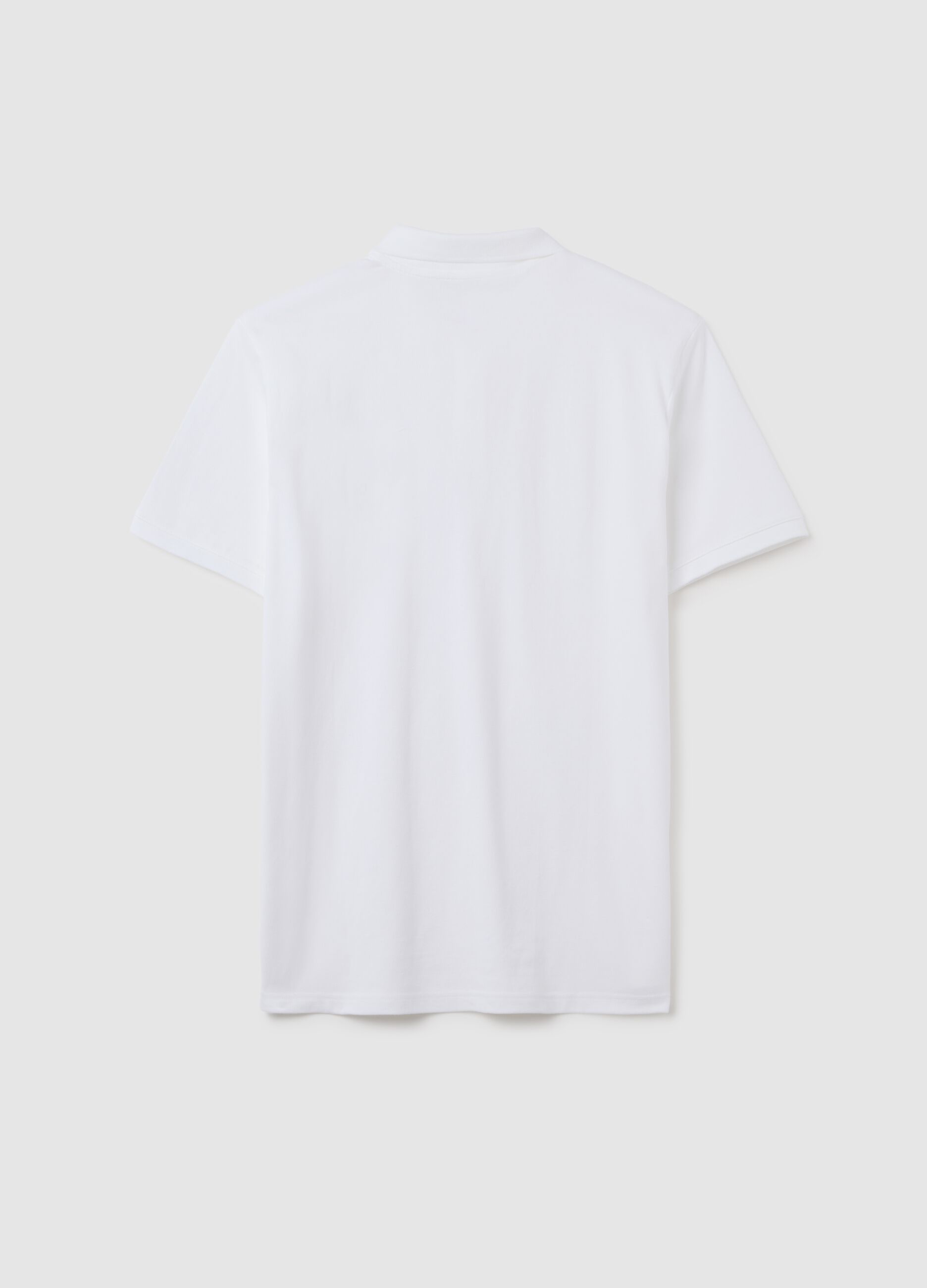 Polo in piquet con ricamo logo_2