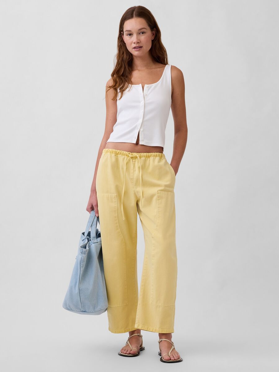 Pure Cotton Trousers Woman_0