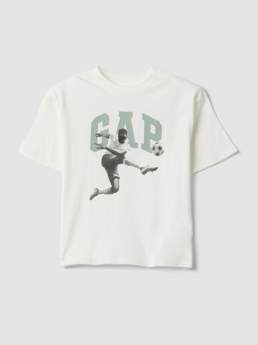 T-shirt con logo GAP in puro cotone Bambino_0