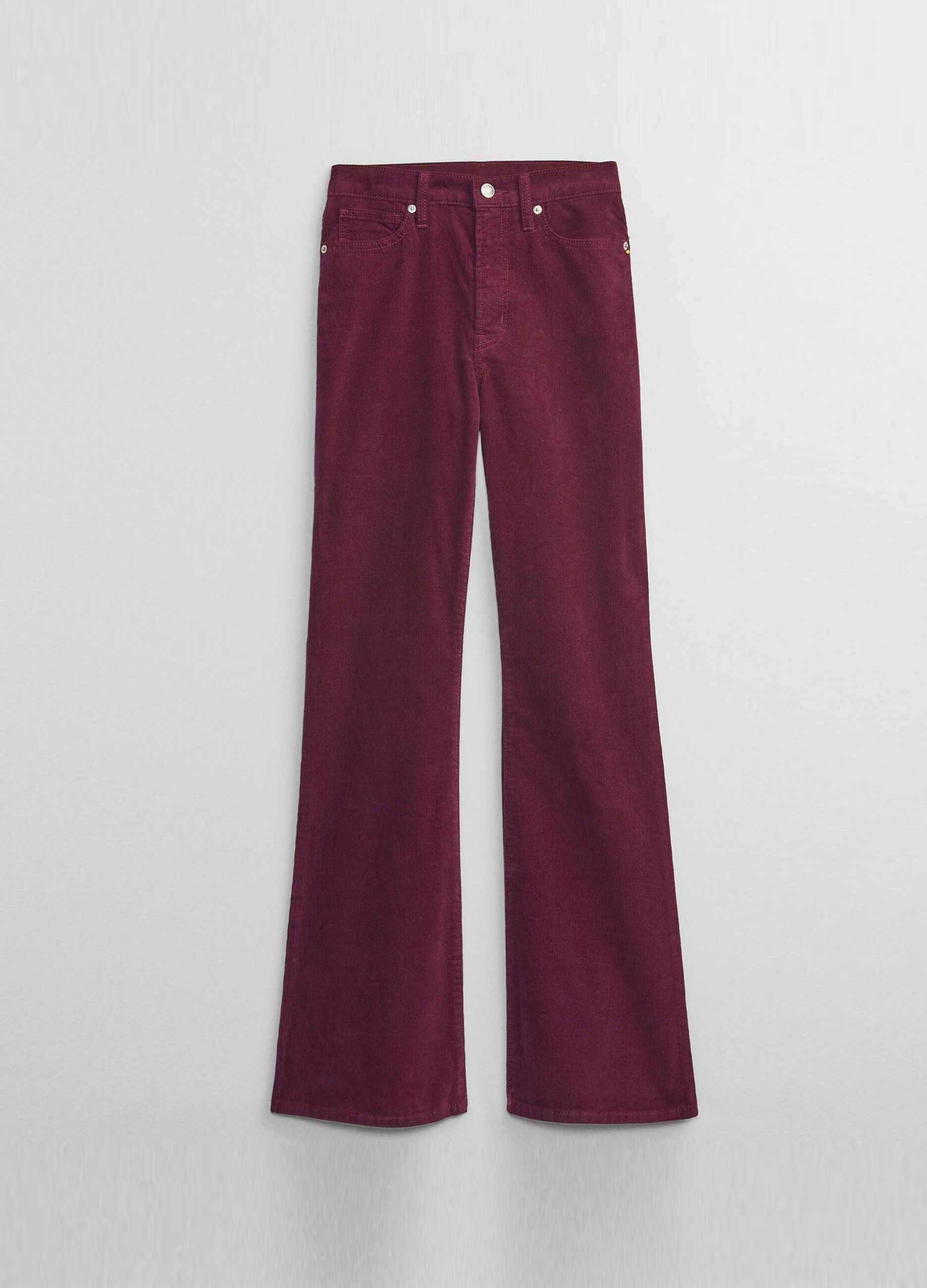 Jeans flare fit in corduroy stretch_4