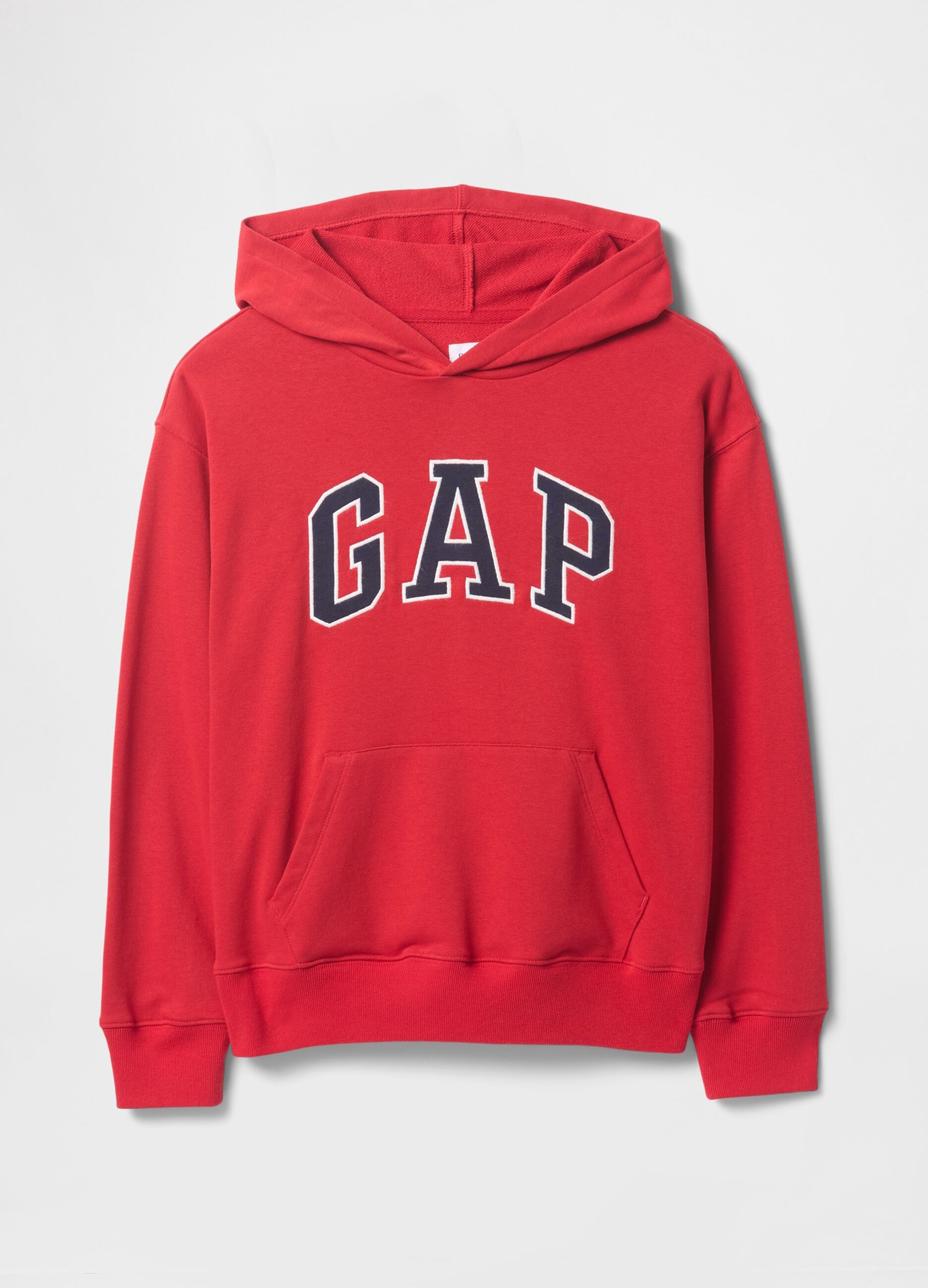Felpa rossa con cappuccio e logo GAP_4