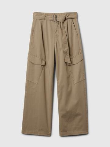 Pantalone cargo in twill stretch con cintura_7