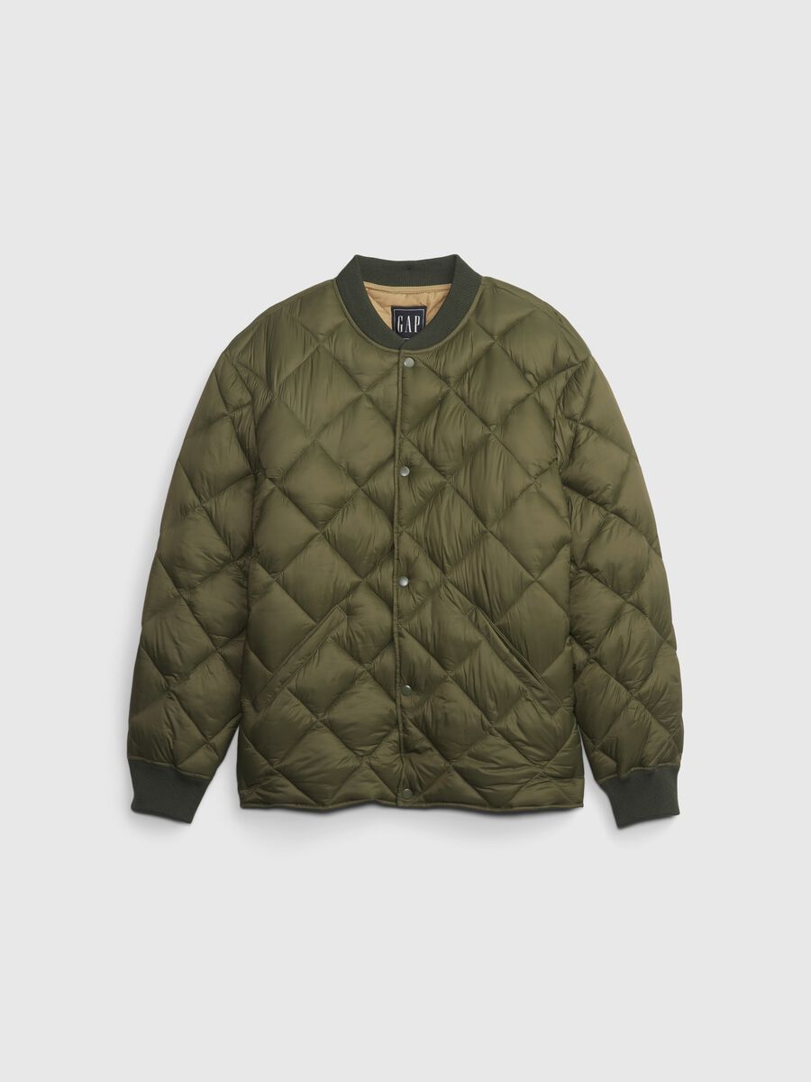 Quilted bomber jacket with buttons Man_3