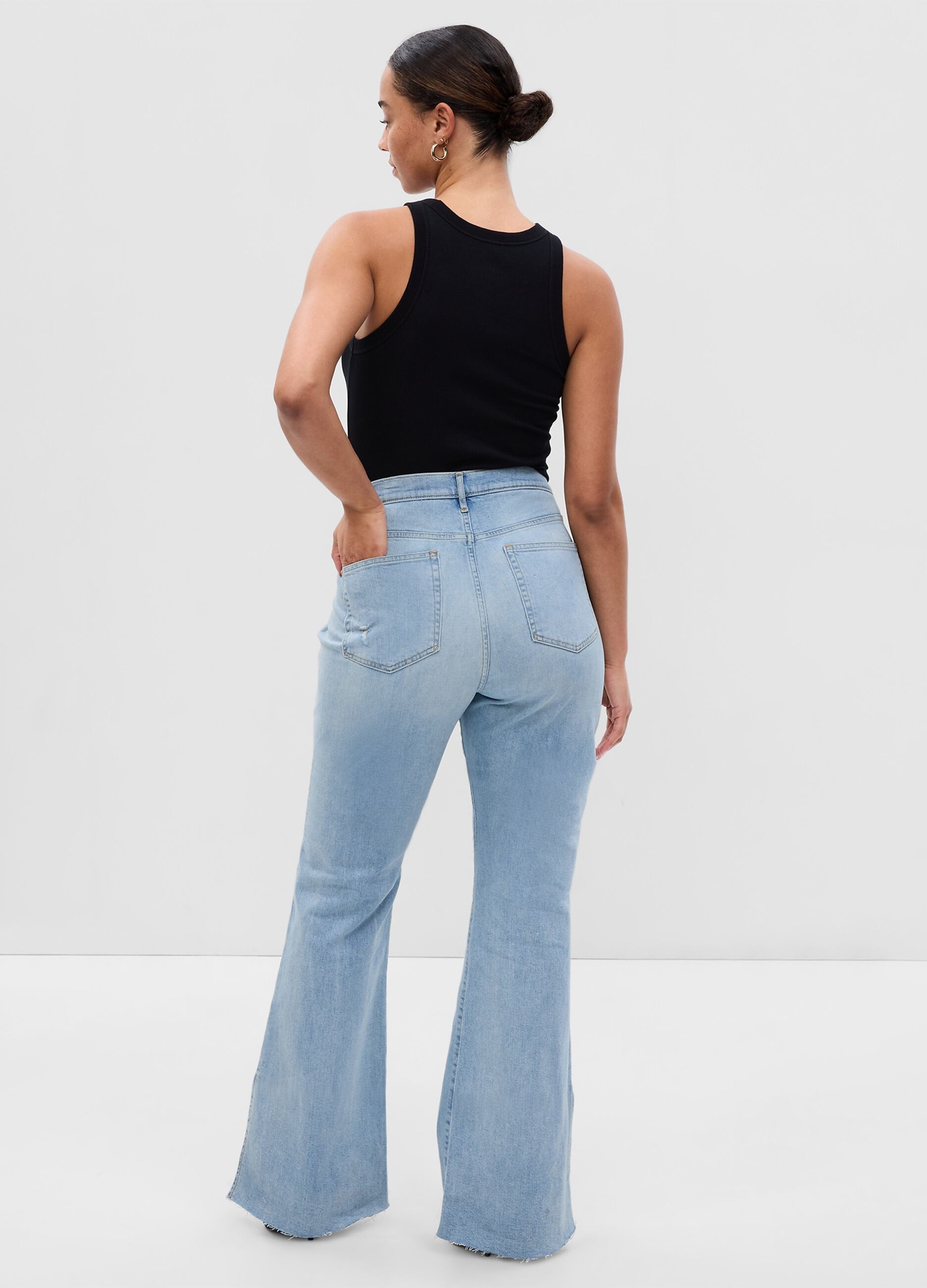 Flare-fit jeans with splits_4