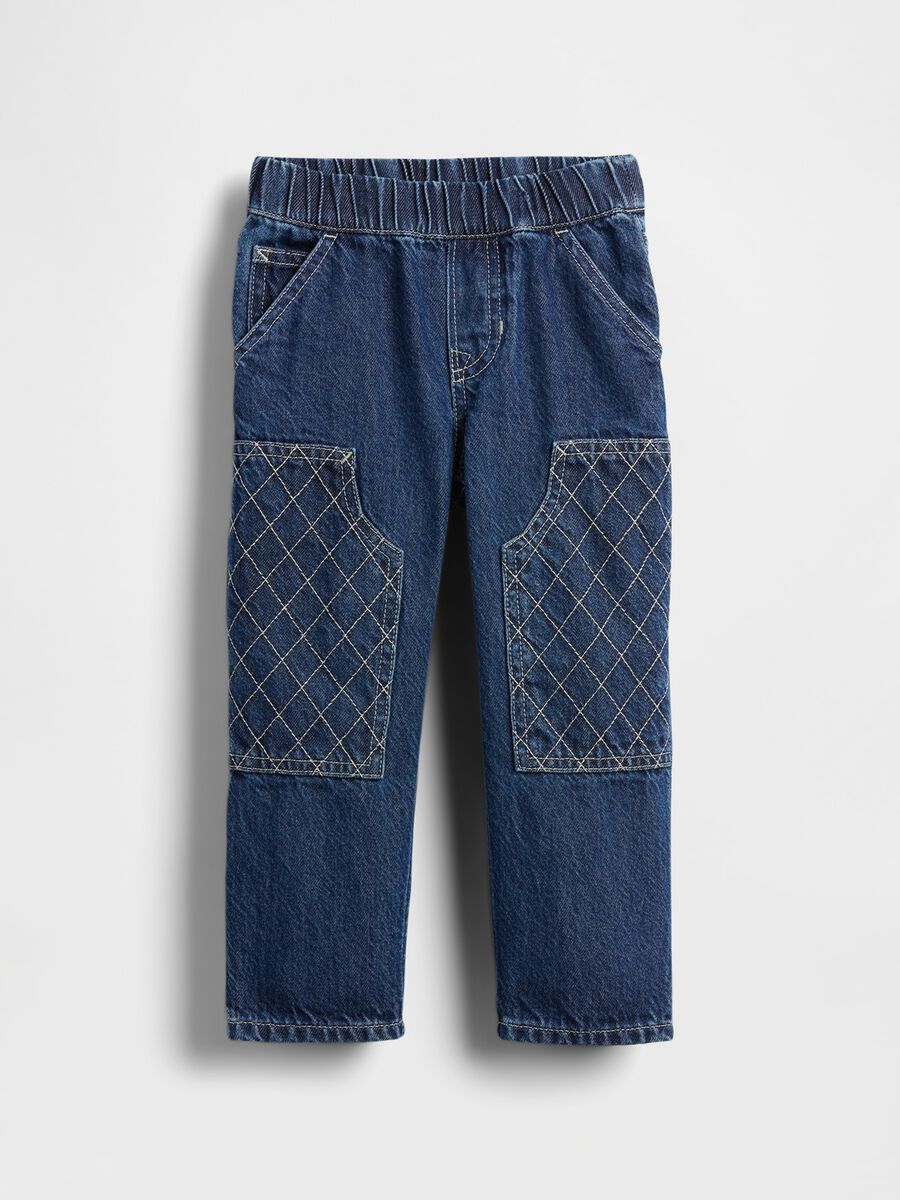 Pantaloni blu in denim per bambino Baby Boy_1
