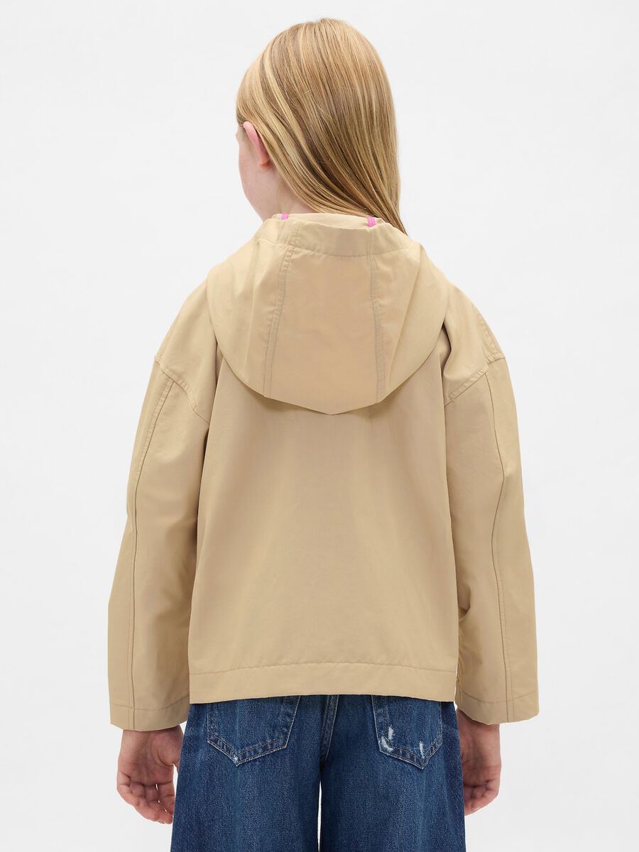 Giacca beige con cappuccio per bambina Bambina_2