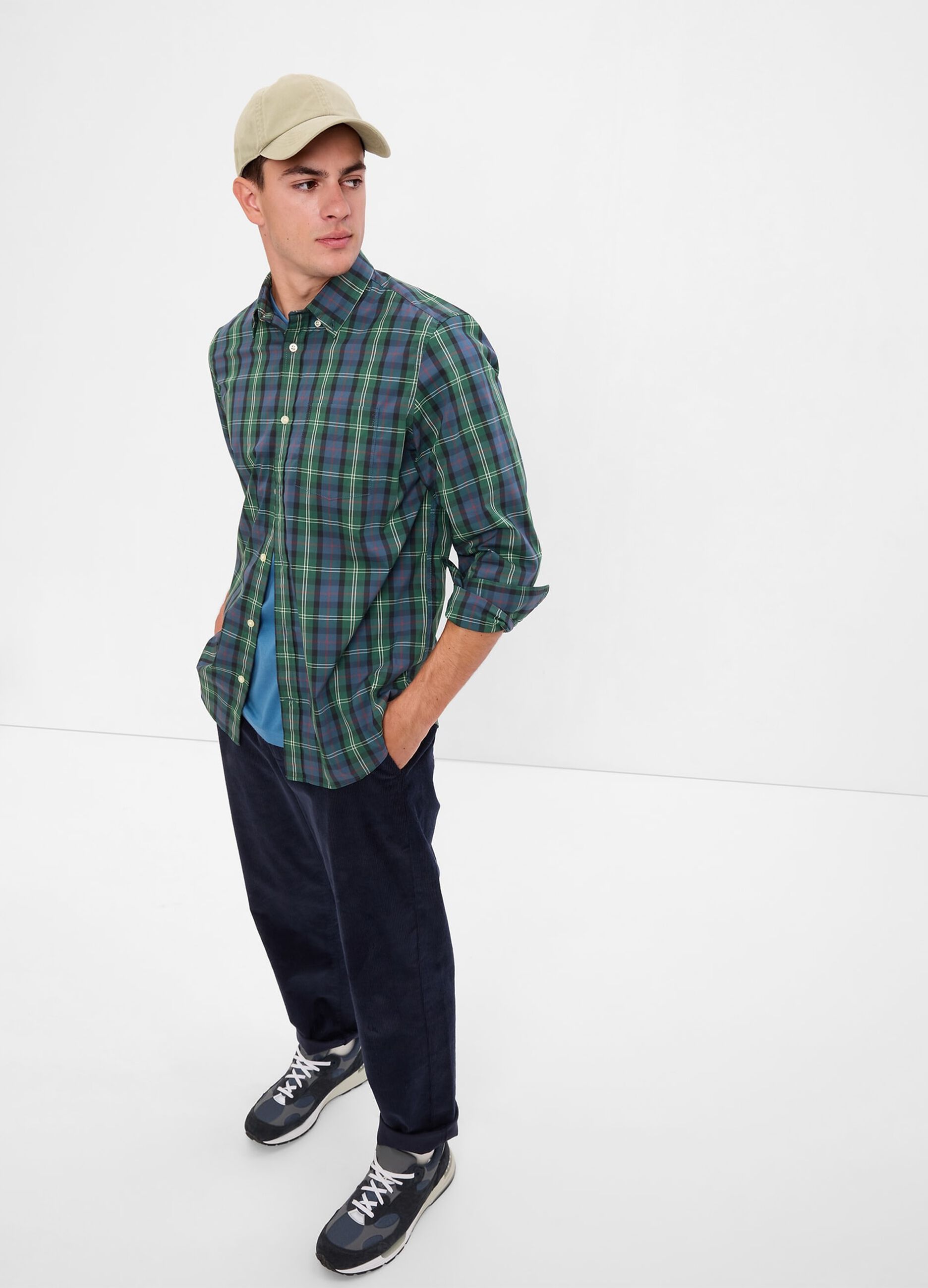 Regular-fit shirt in check poplin_2