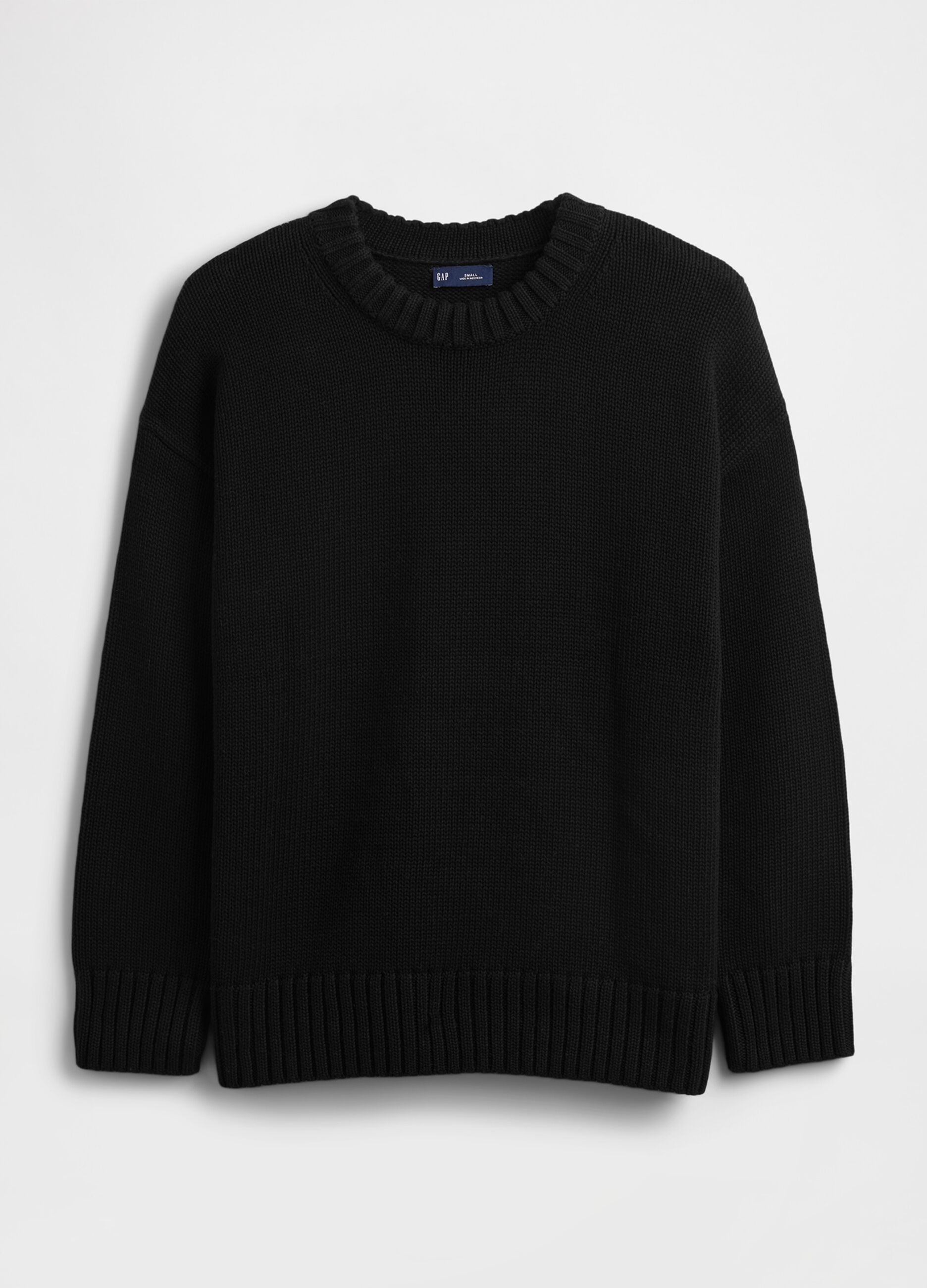 Black cotton sweater