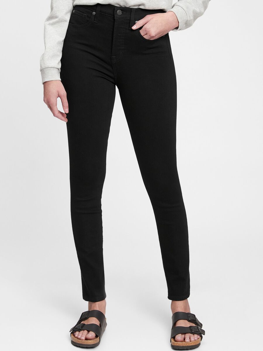 Jeans skinny fit a vita alta Donna_0