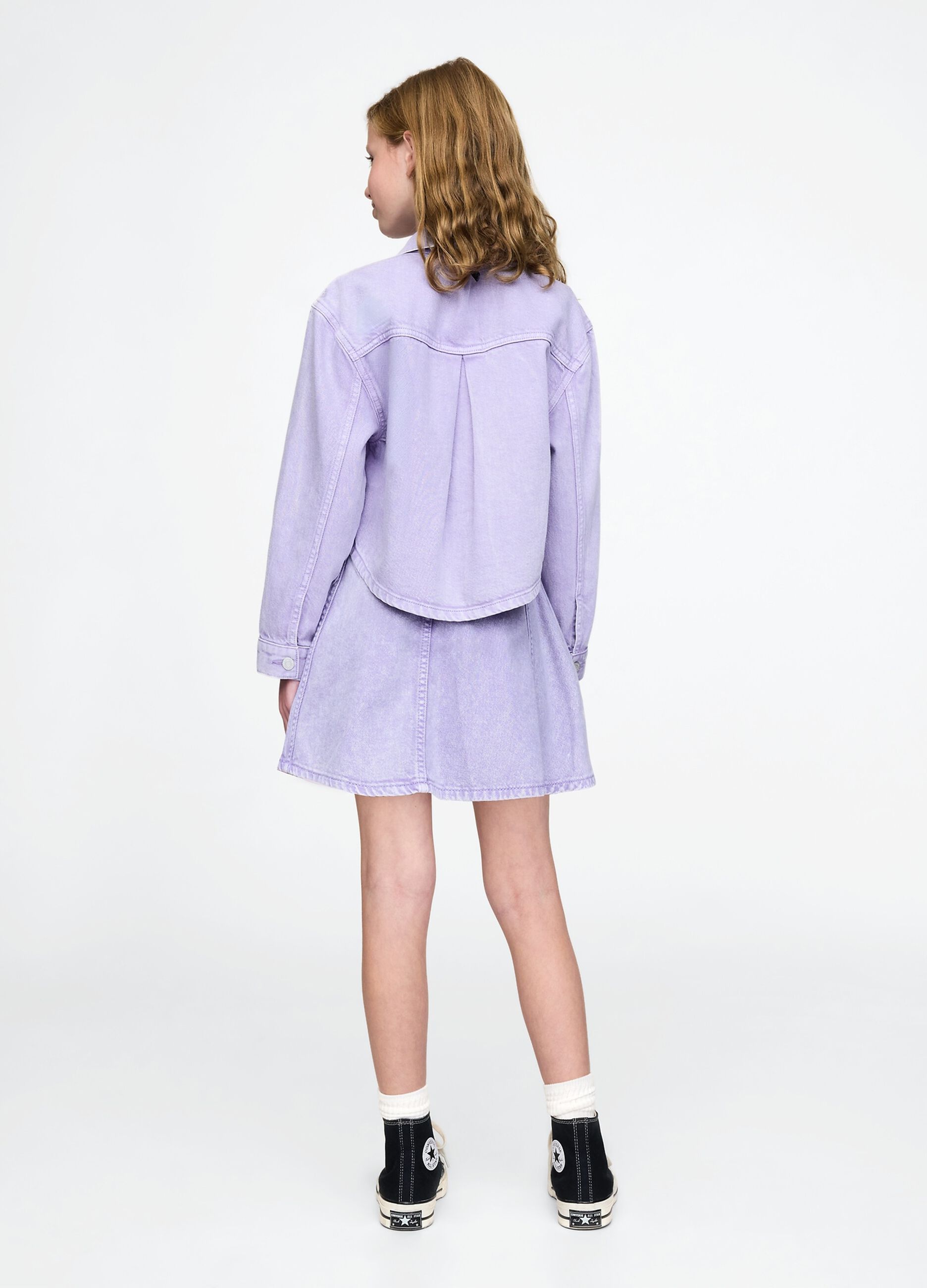 Gonna mini viola denim GAP Kids_1