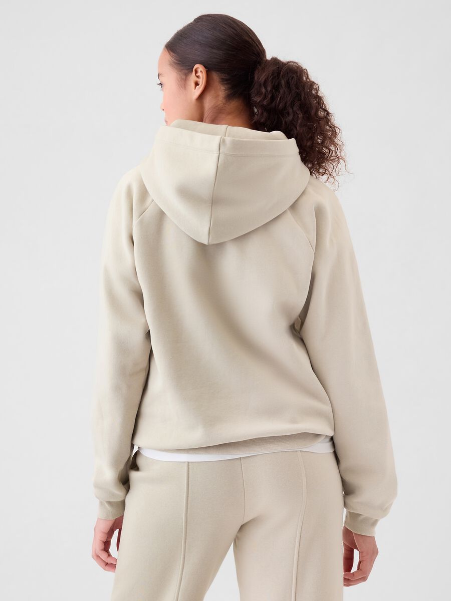 Felpa con cappuccio maniche raglan Donna_2