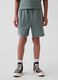 Shorts in puro cotone con vita elasticizzata_1
