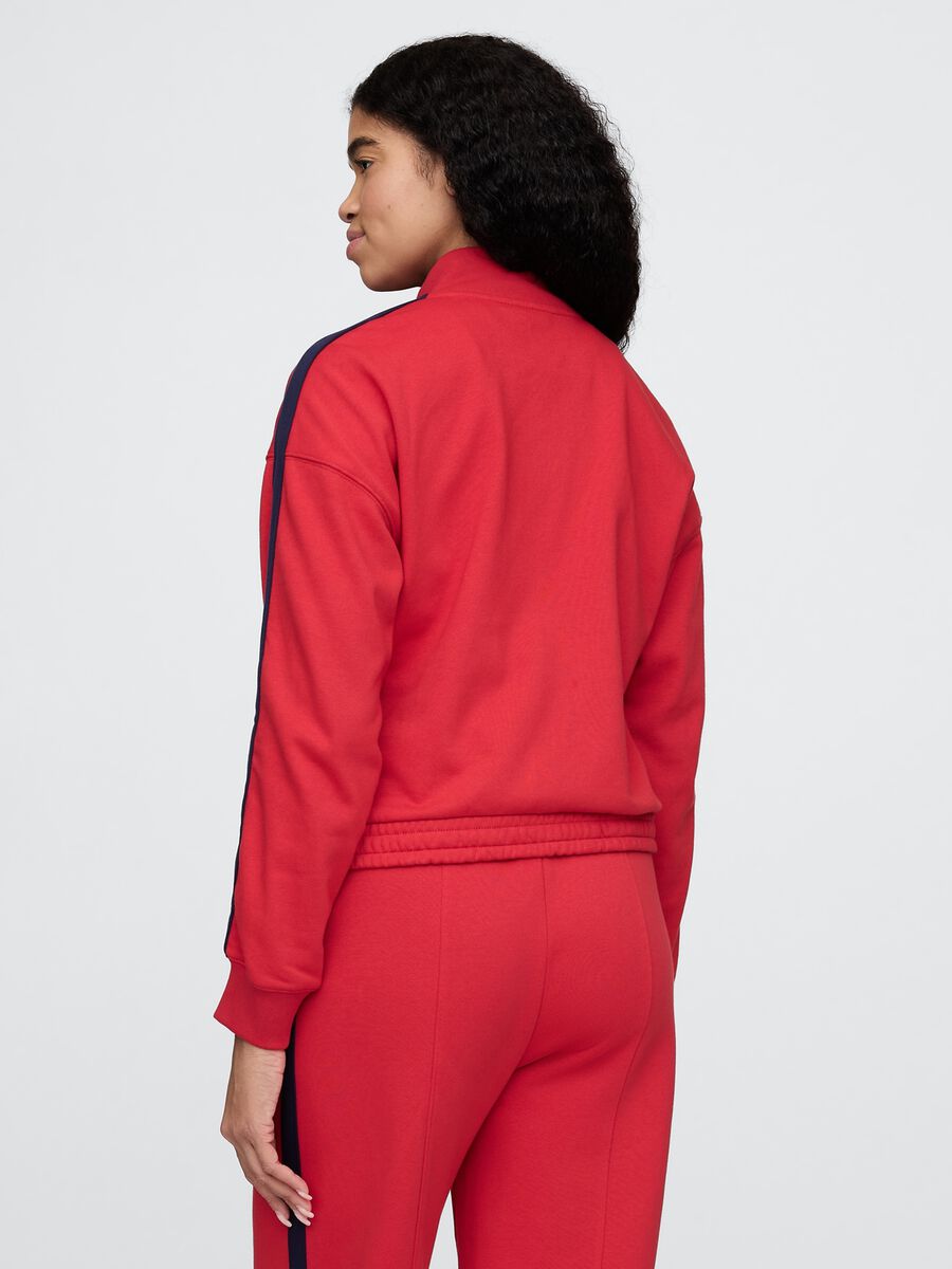 Felpa rossa con zip integrale Gap Donna_2