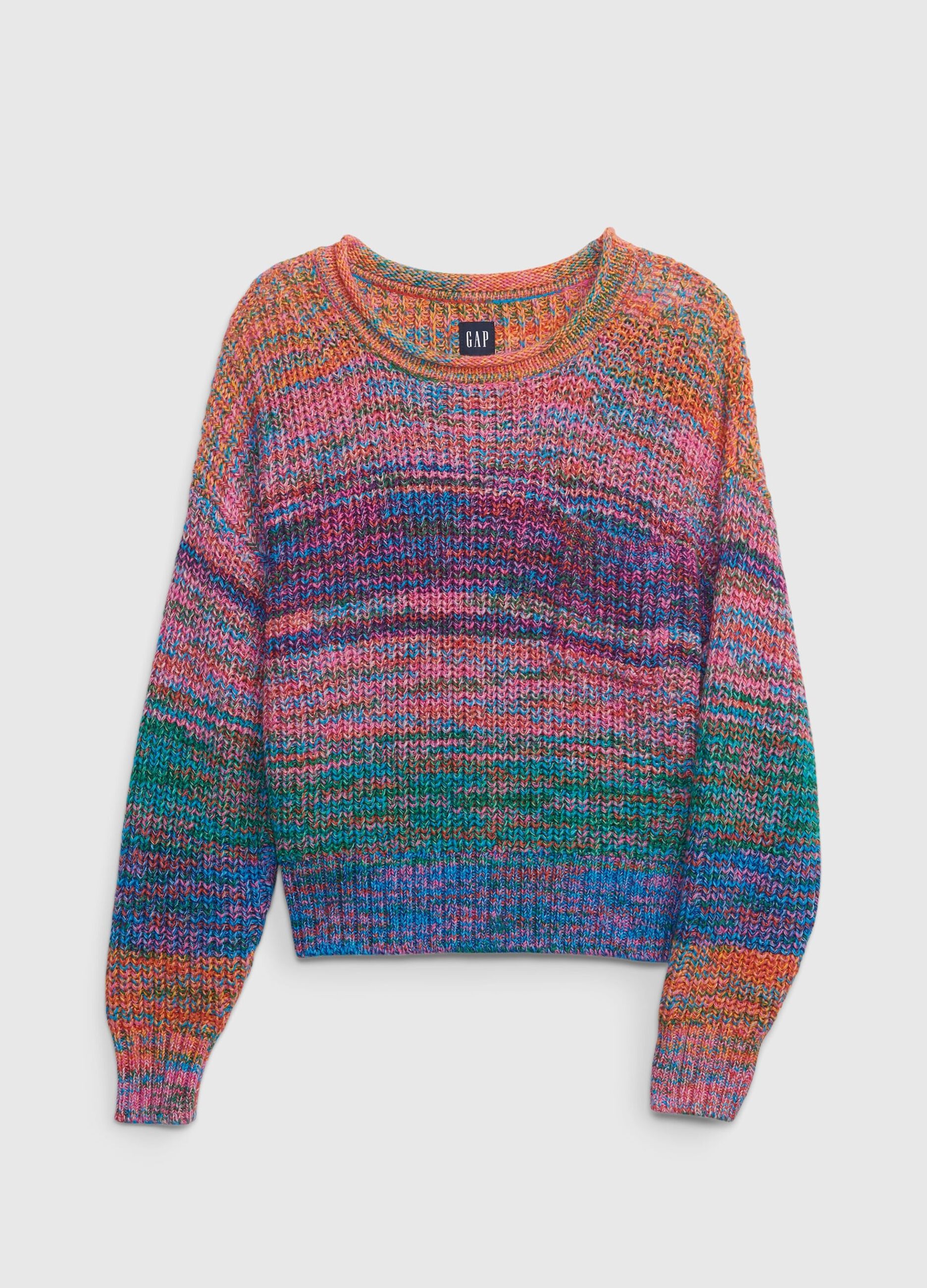 Oversize multi-colour pullover with pocket_4