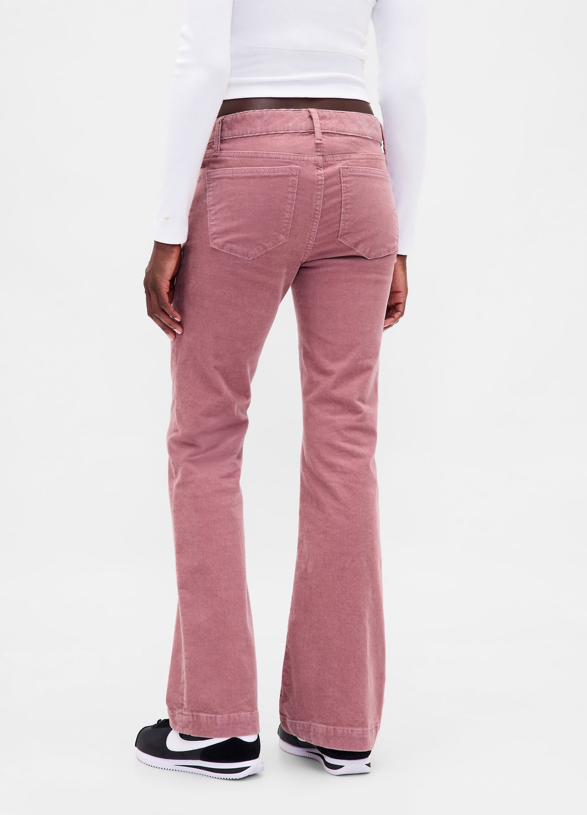 Pantaloni rosa elasticizzati regular