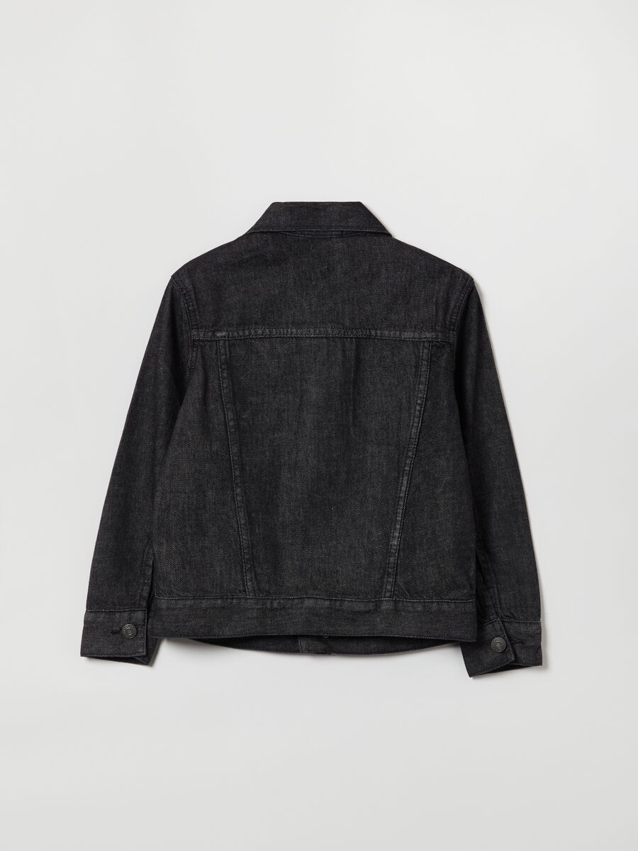 Giubbino corto in denim Bambino_1