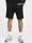 Bermuda jogger in felpa con ricamo logo