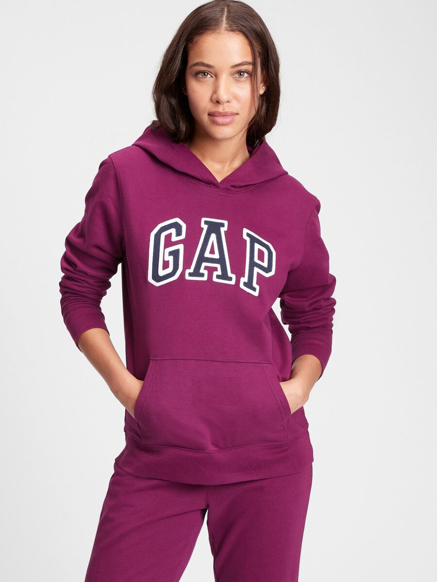 Hoodie with embroidered logo Woman_0