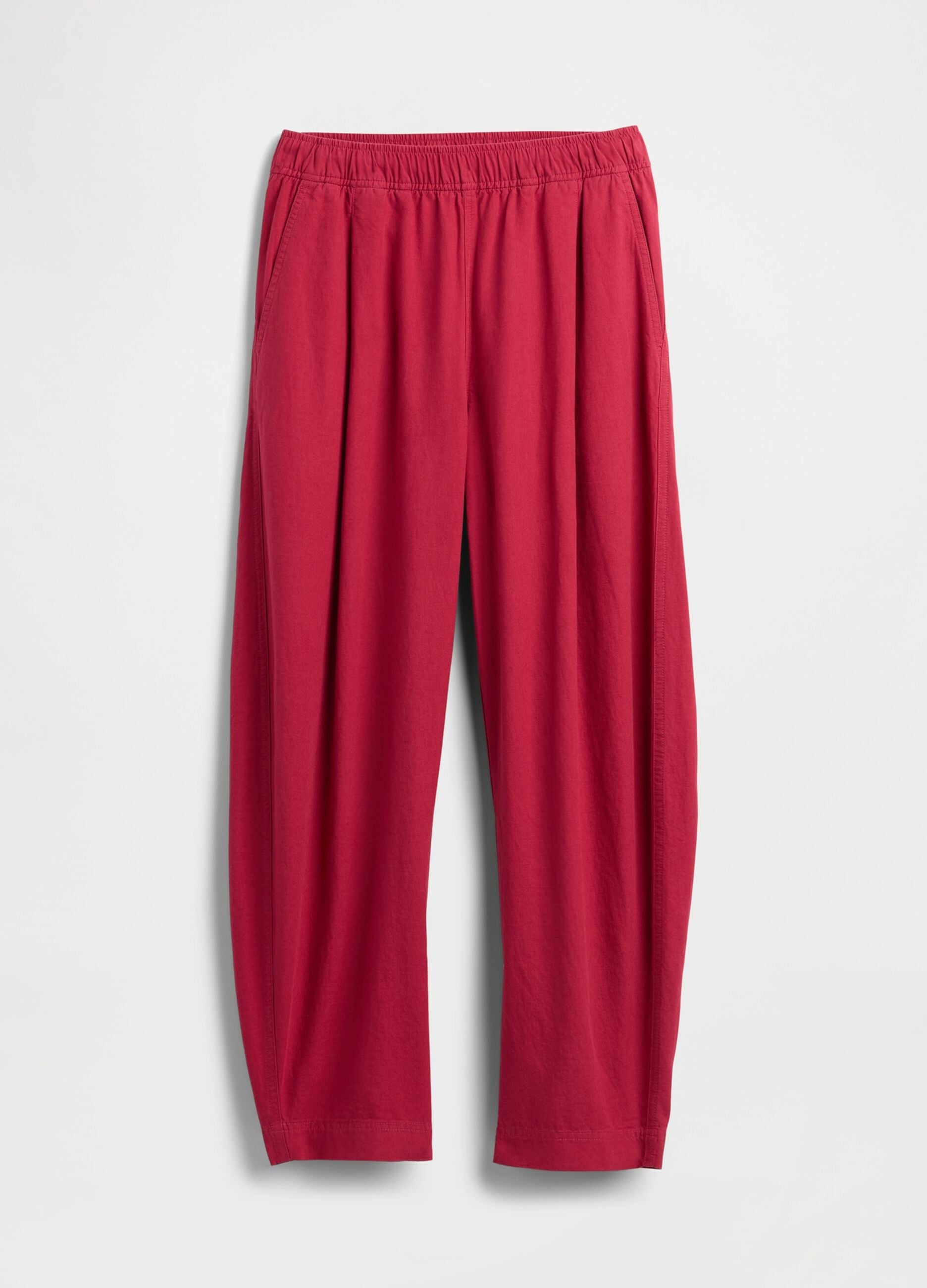 Pantaloni palazzo in misto lino