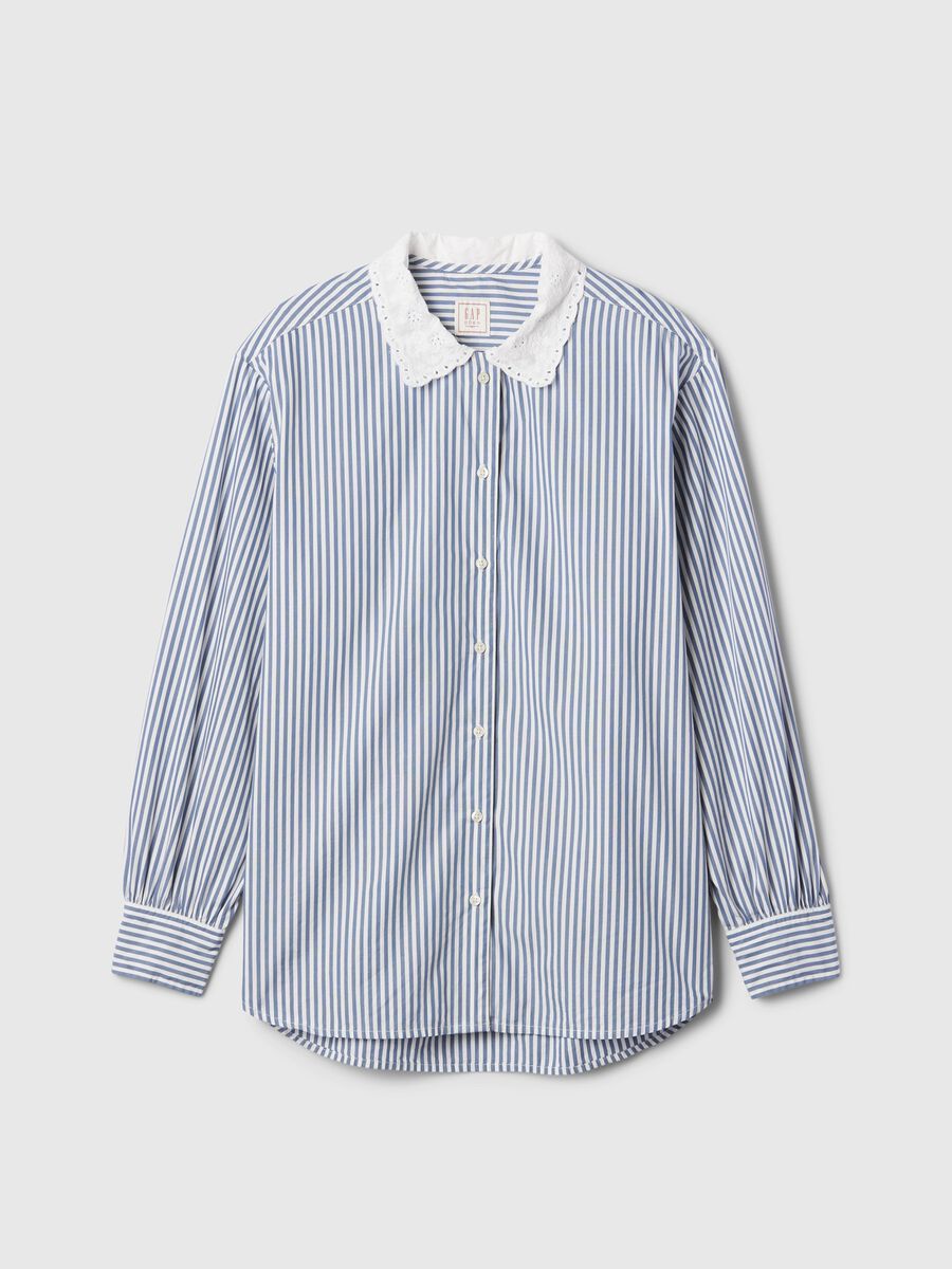 GAP x DÔEN Camicia con colletto in sangallo Donna_4