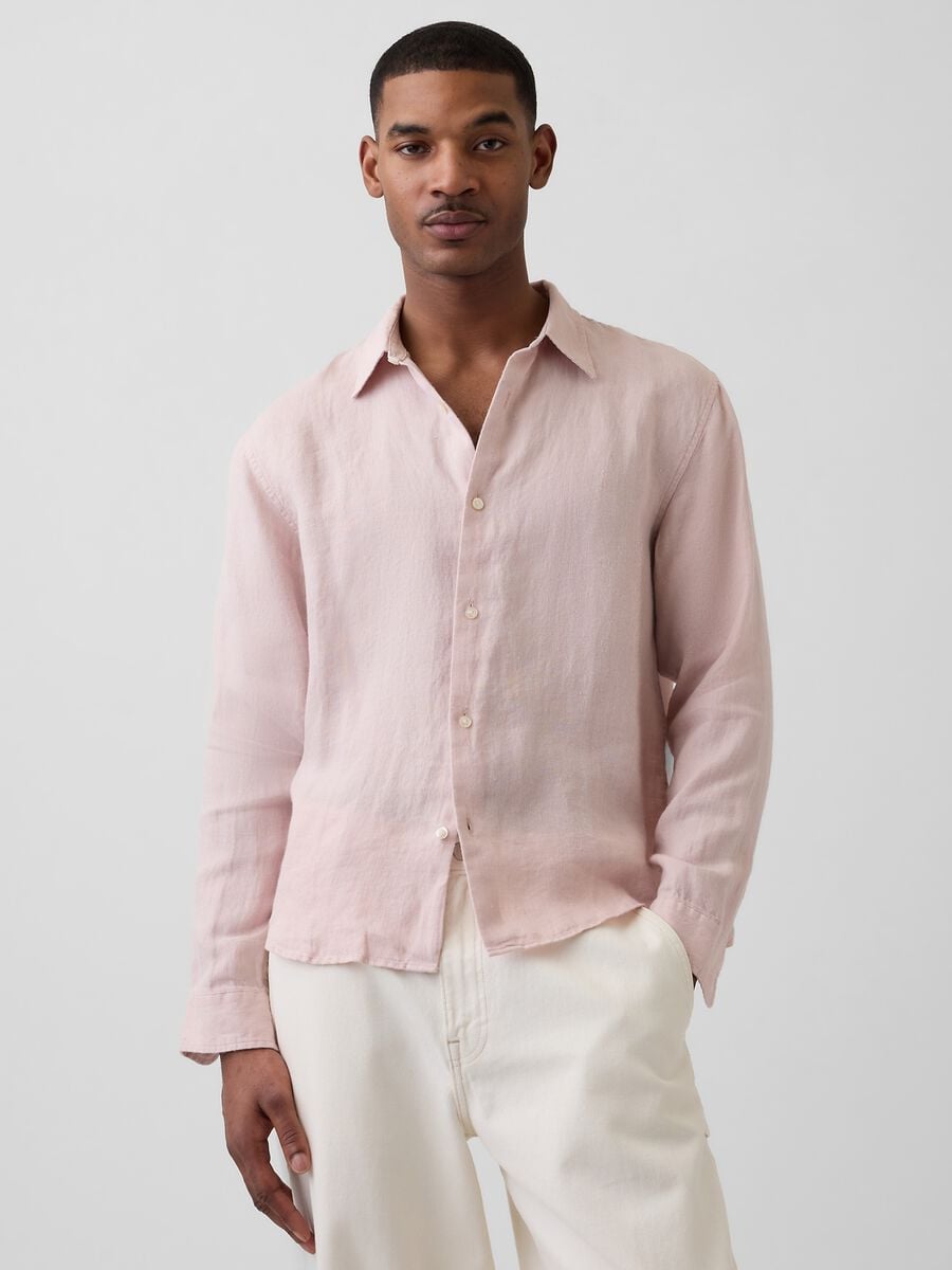 Pure Linen Shirt Man_0