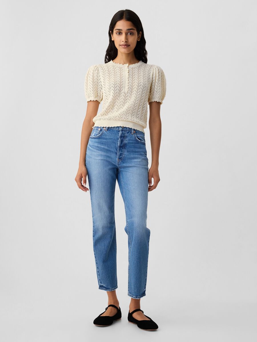 GAP x DÔEN Maglia pointelle Donna_0