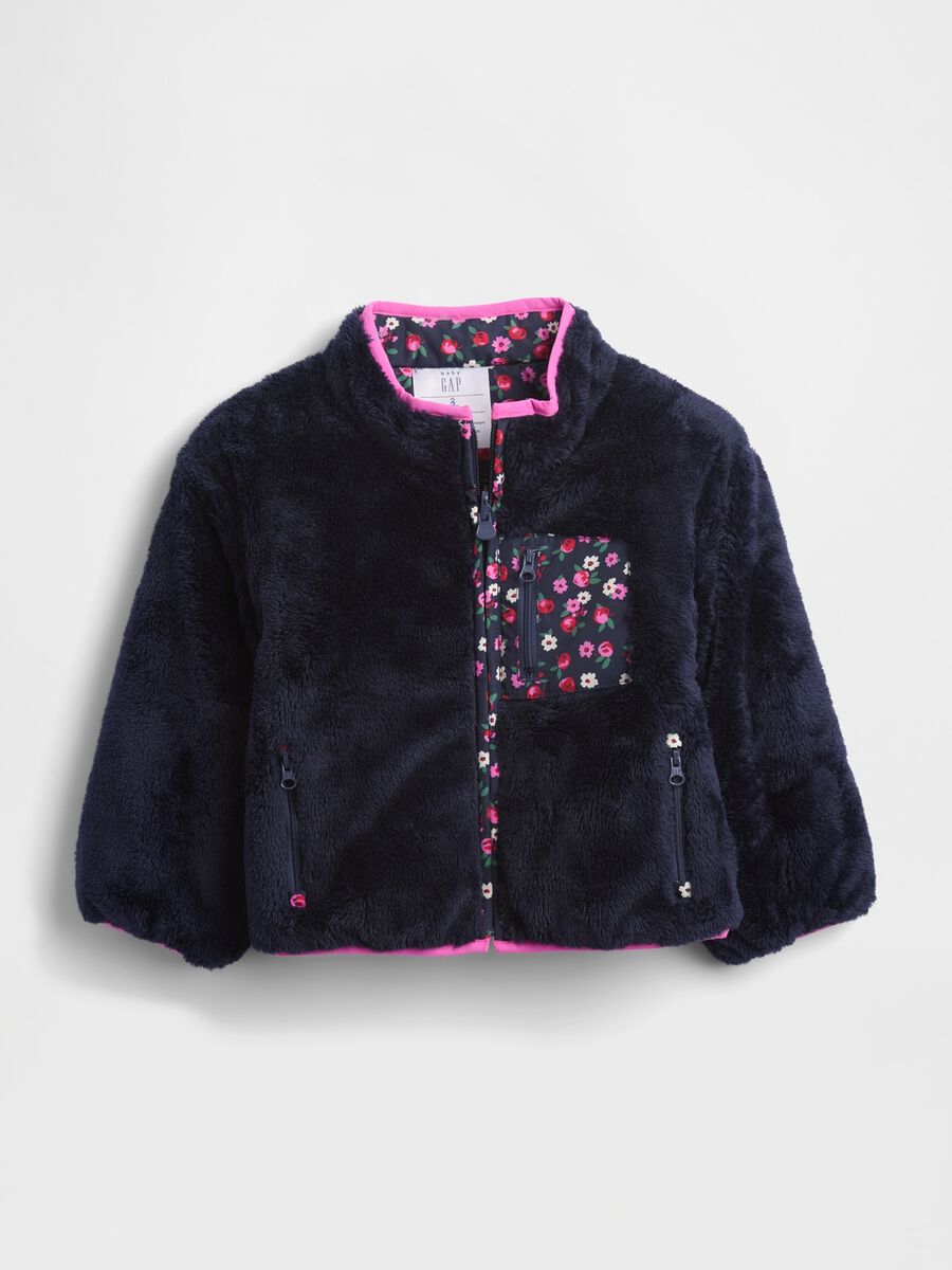 Giacca blu fiori per bambina Bambina_0
