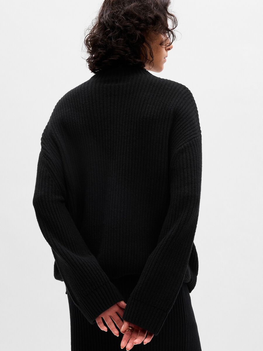 Oversized pullover with slits Woman_1