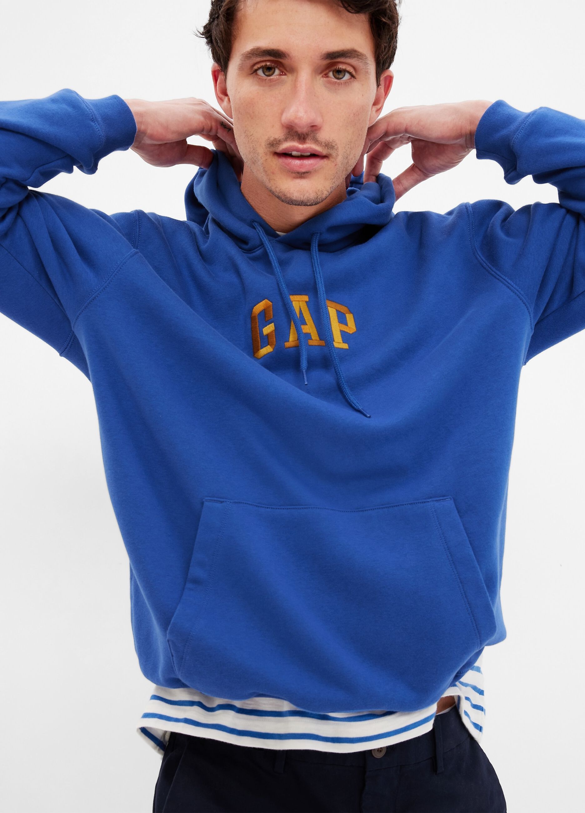 Hoodie with embroidered logo