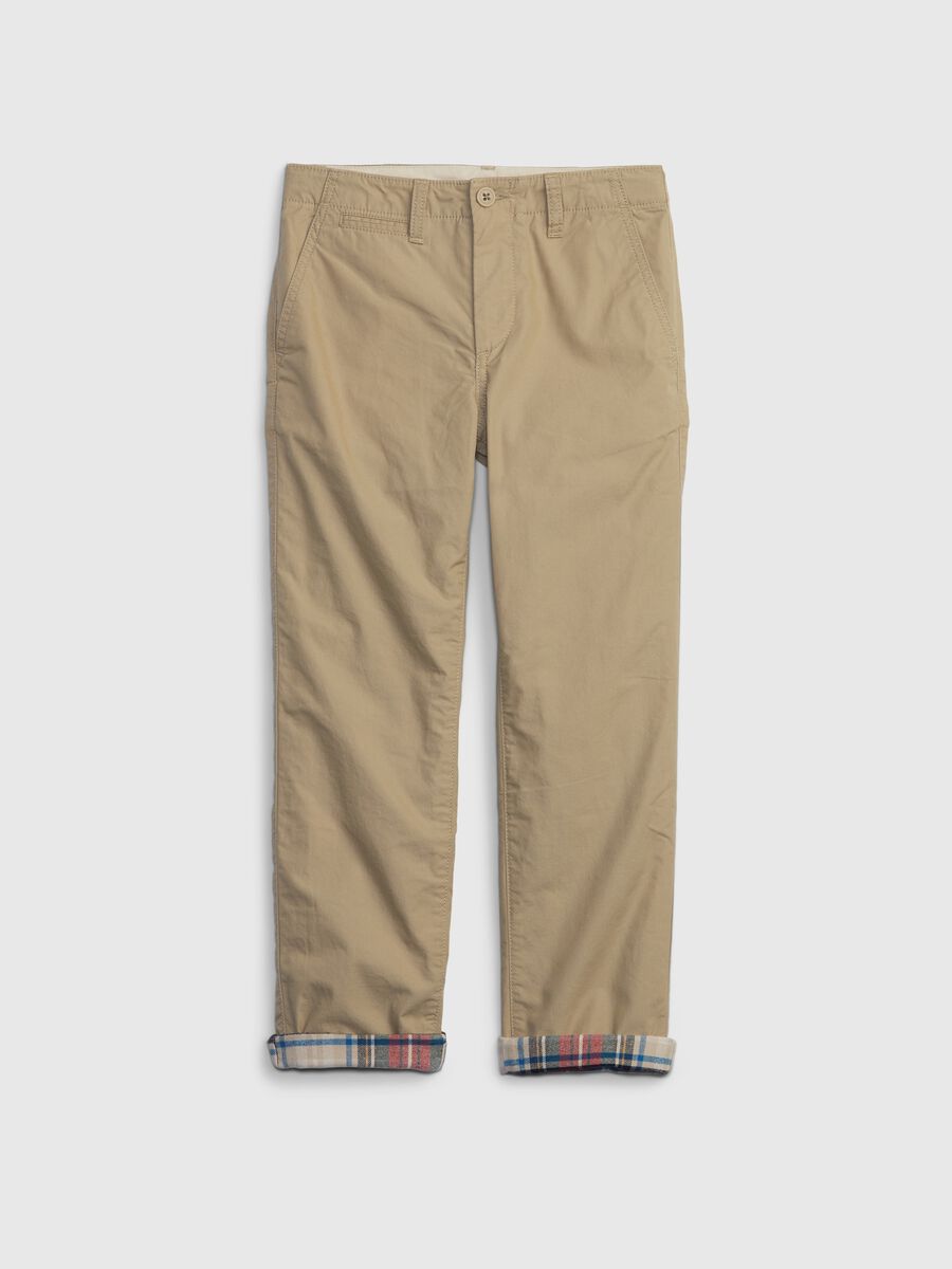 Regular-fit chino trousers in organic cotton Boy_0