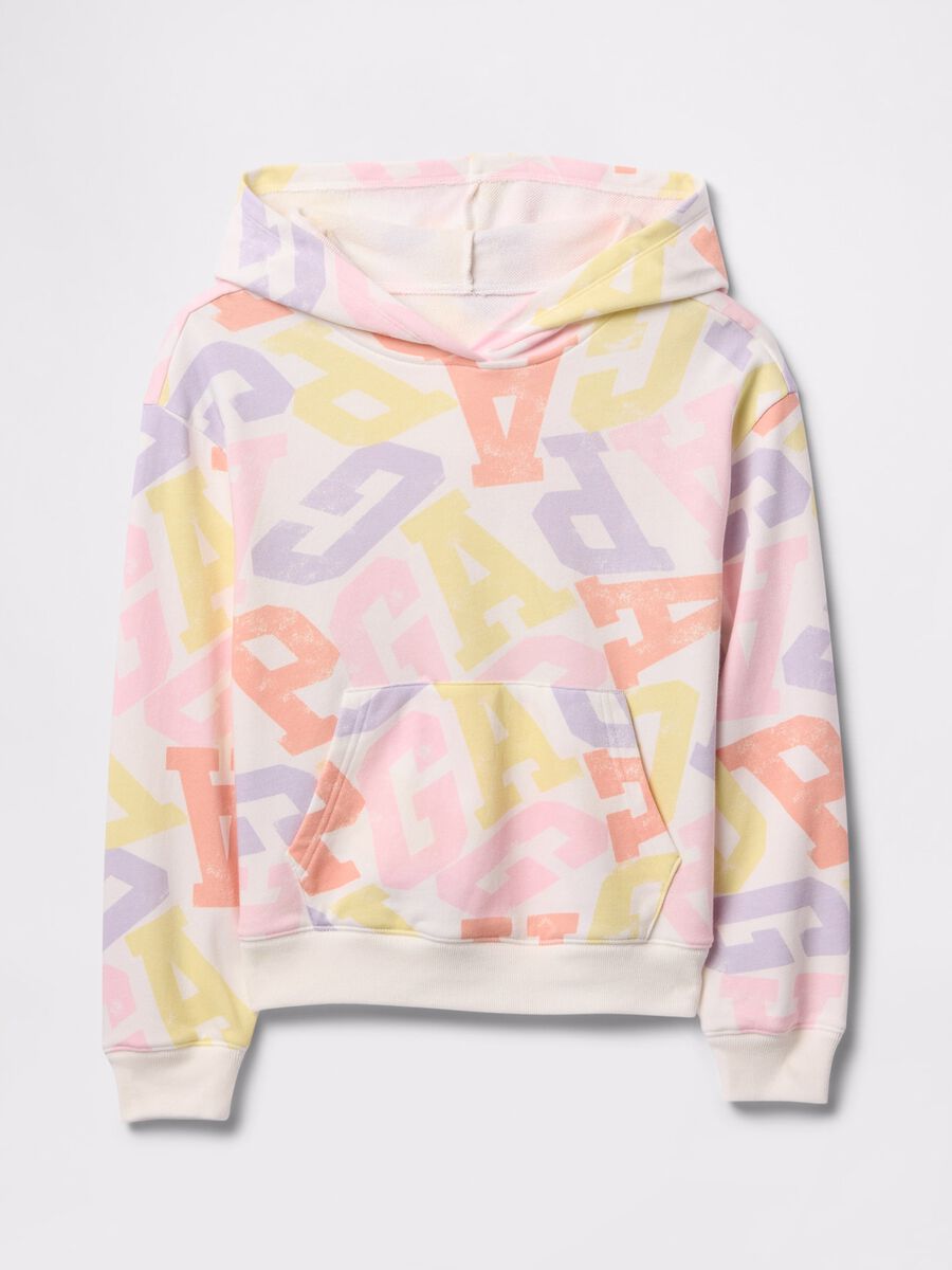 Felpa con cappuccio multicolor GAP Kids Bambina_4
